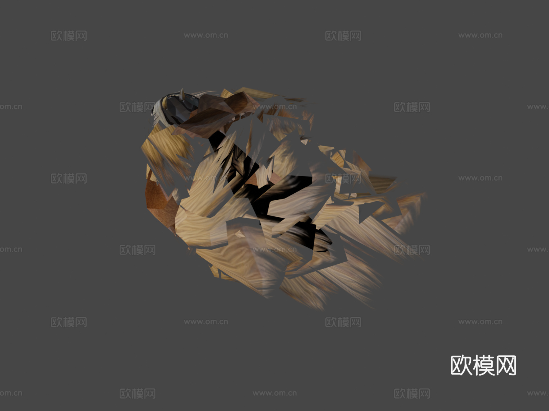 带动画狮子3d模型