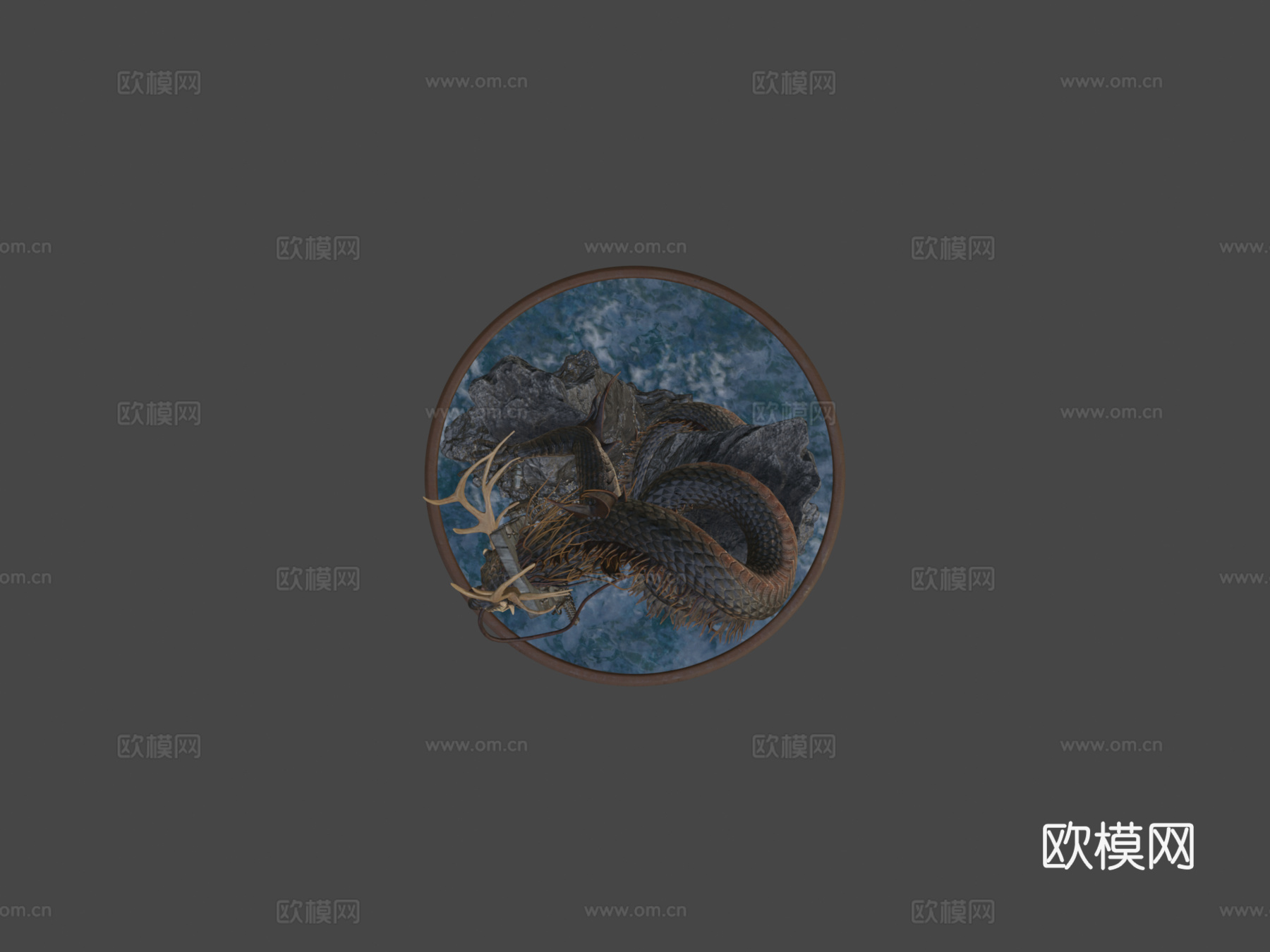 蛇龙立体模型3d模型