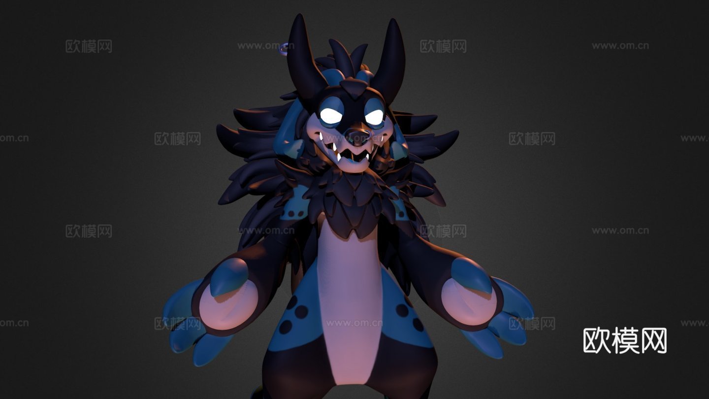 柳条兽3d模型