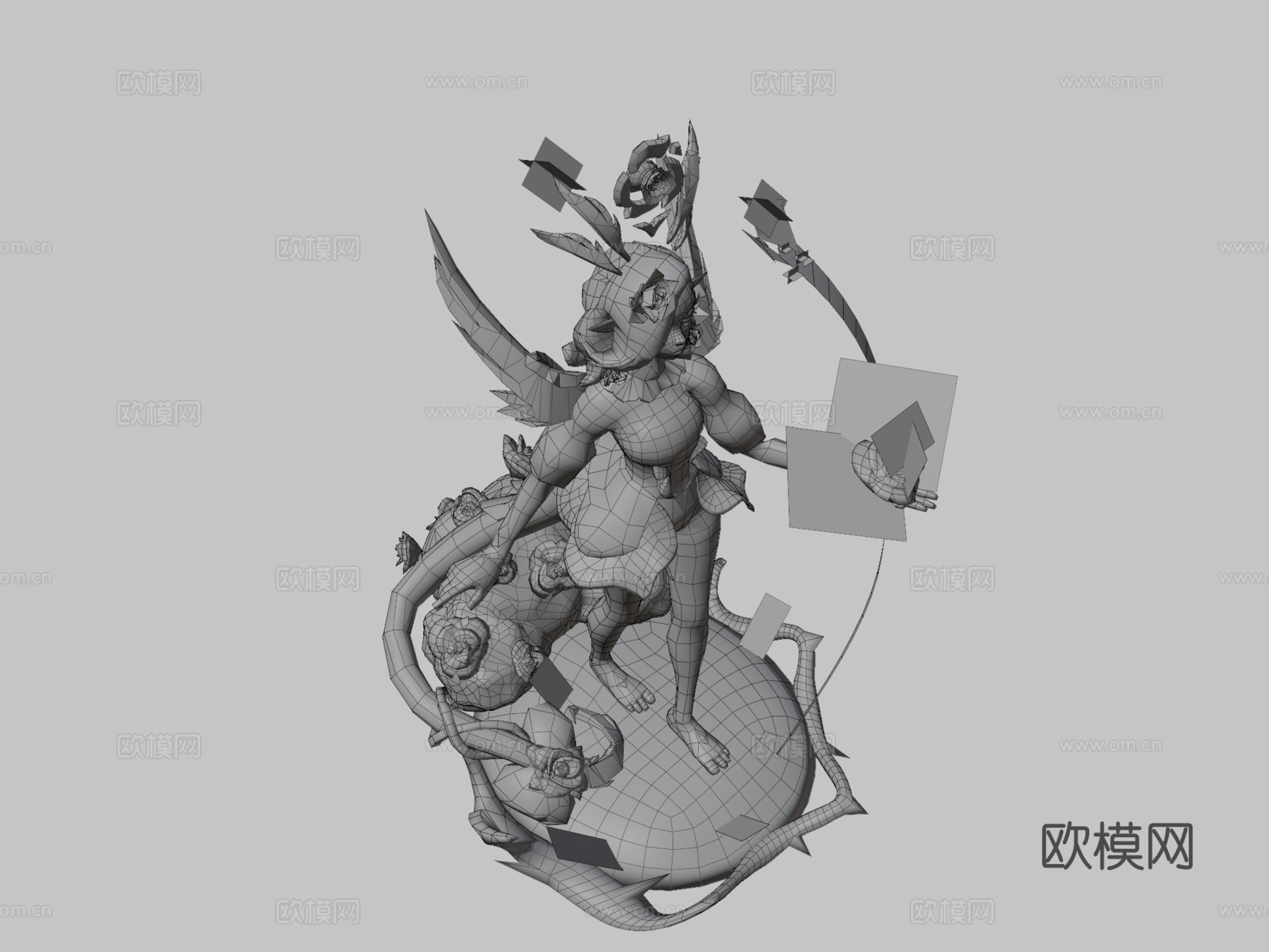水晶玫瑰妮蔻3d模型