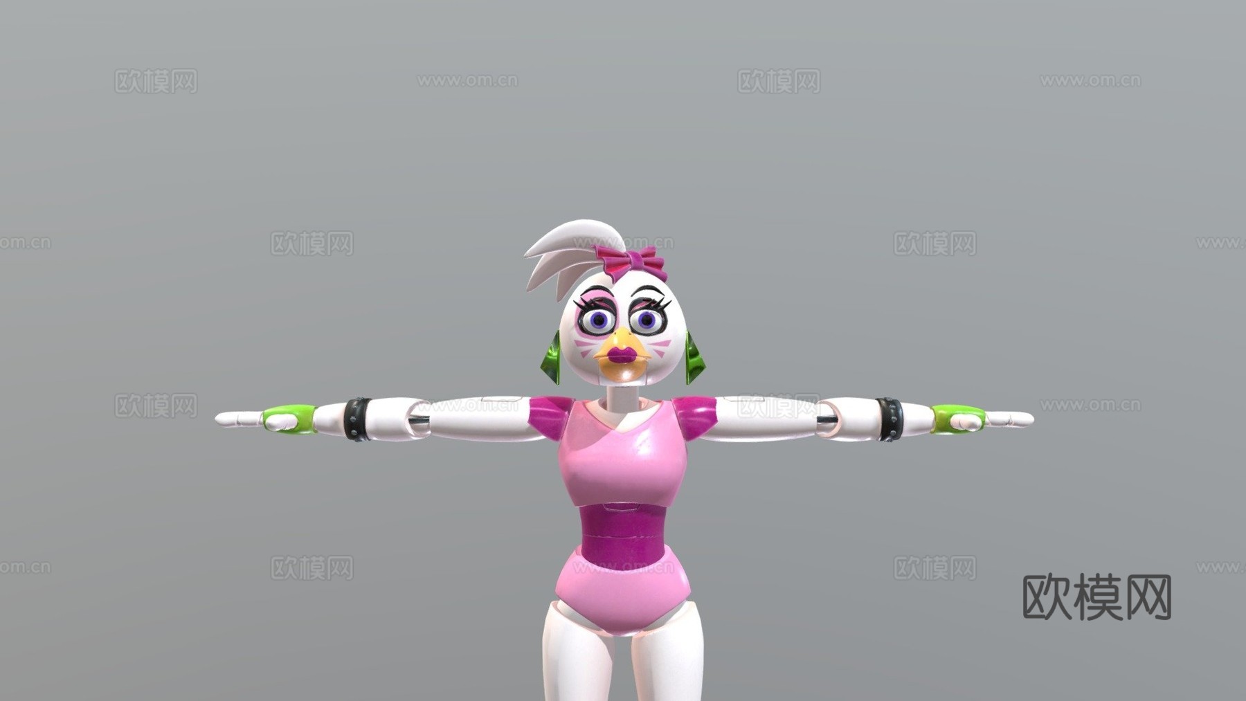 华丽摇滚奇卡3d模型