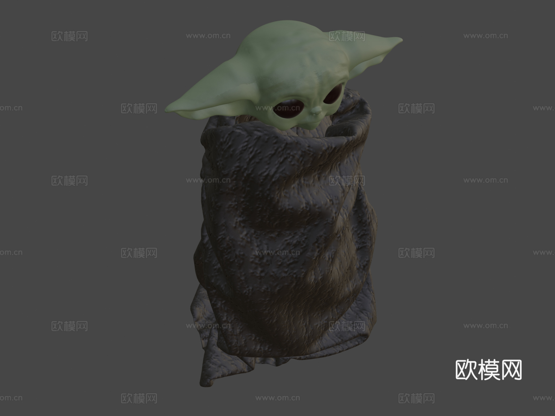 尤达宝宝3d模型