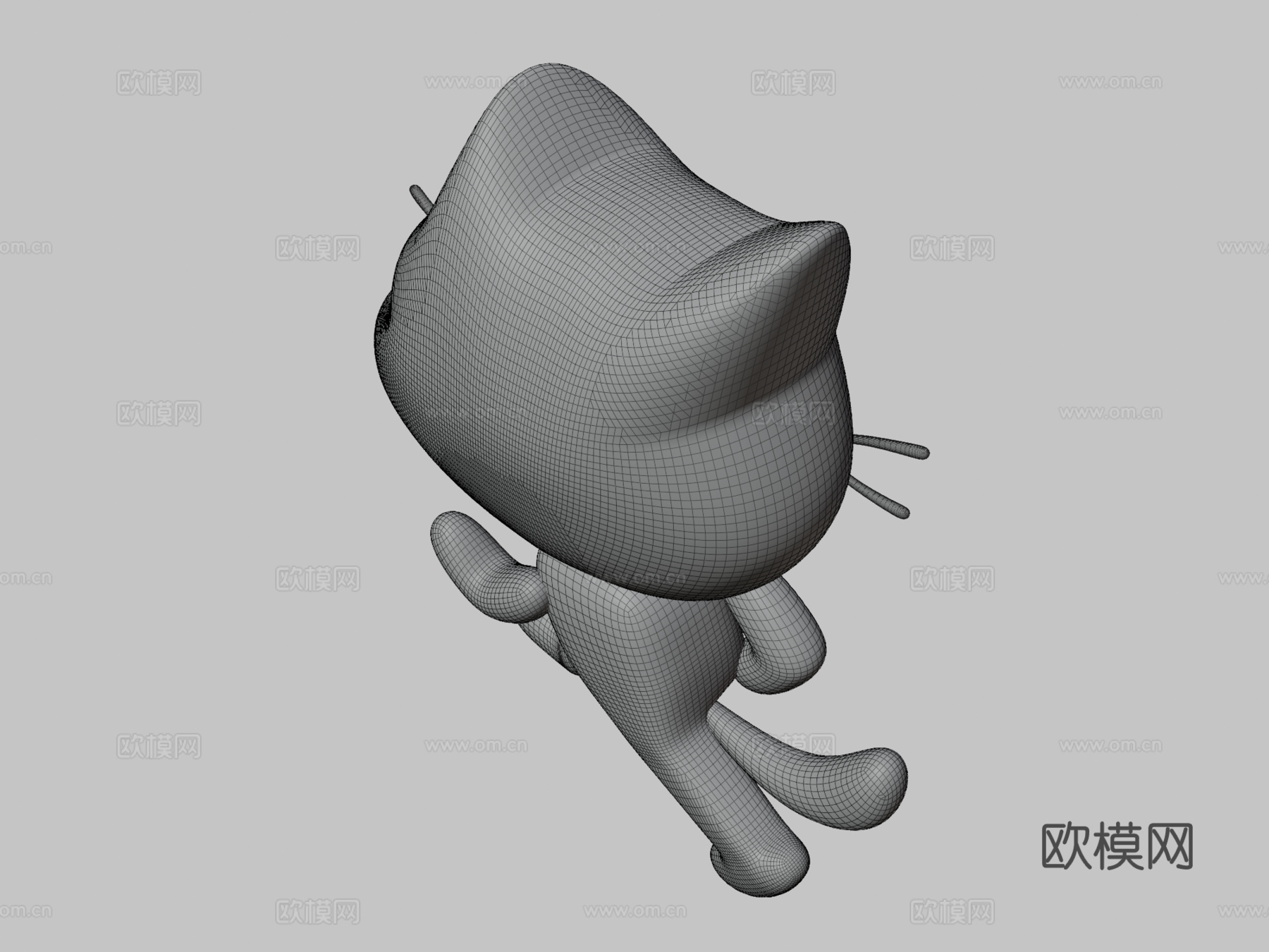 抓抓猫3d模型