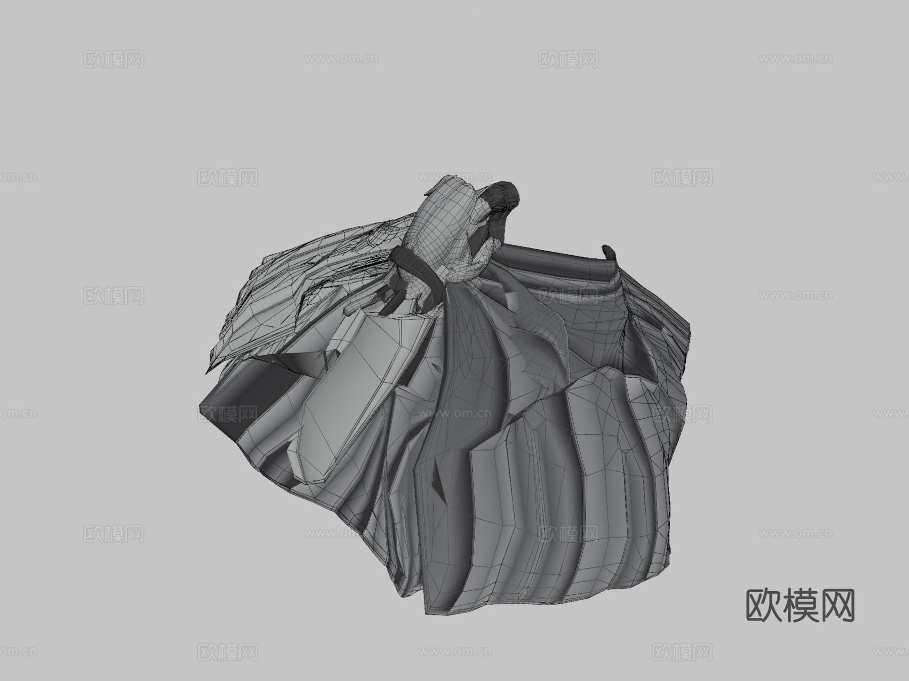 蓝蝴蝶饼干3d模型