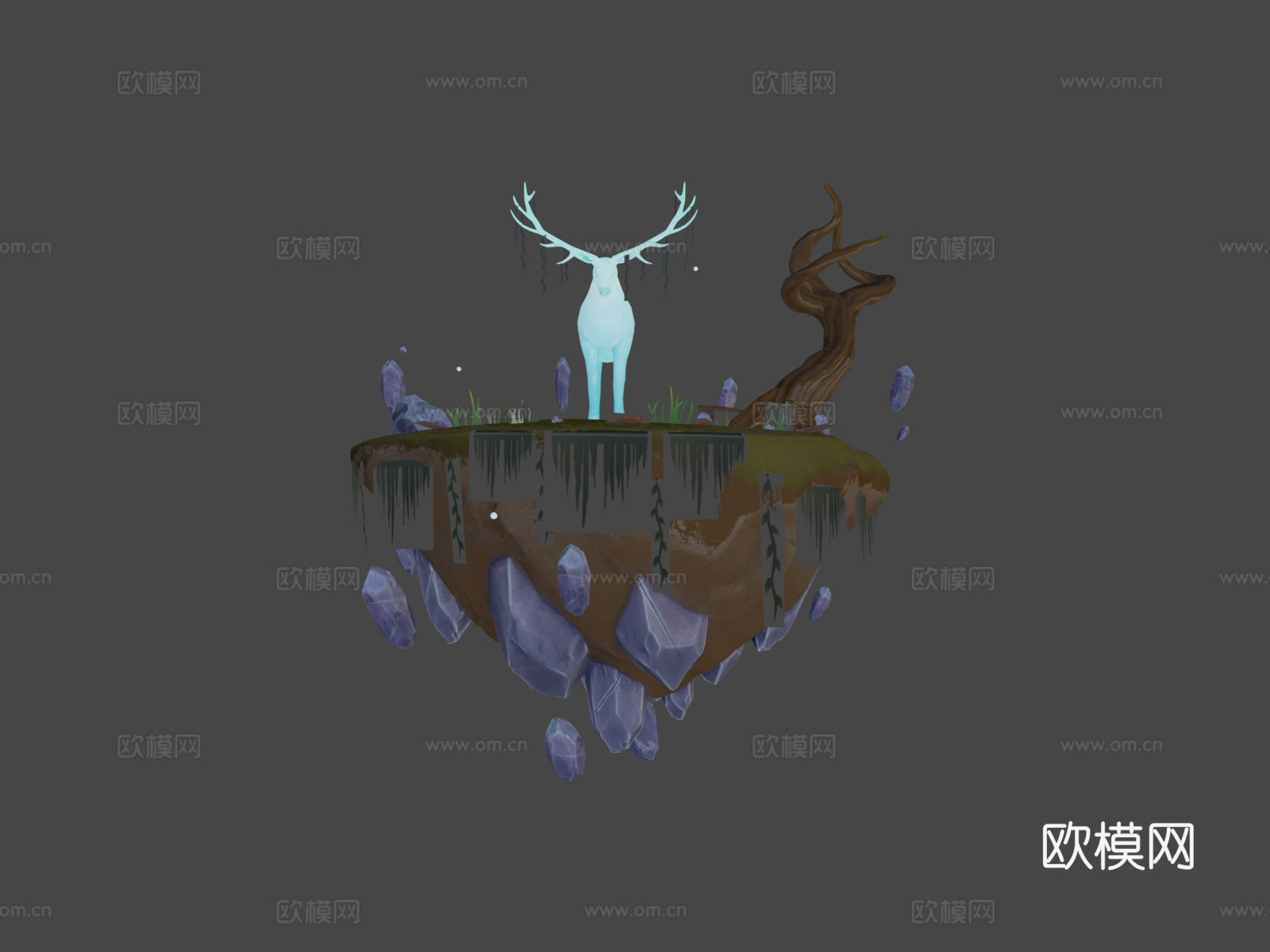 幽灵鹿3d模型