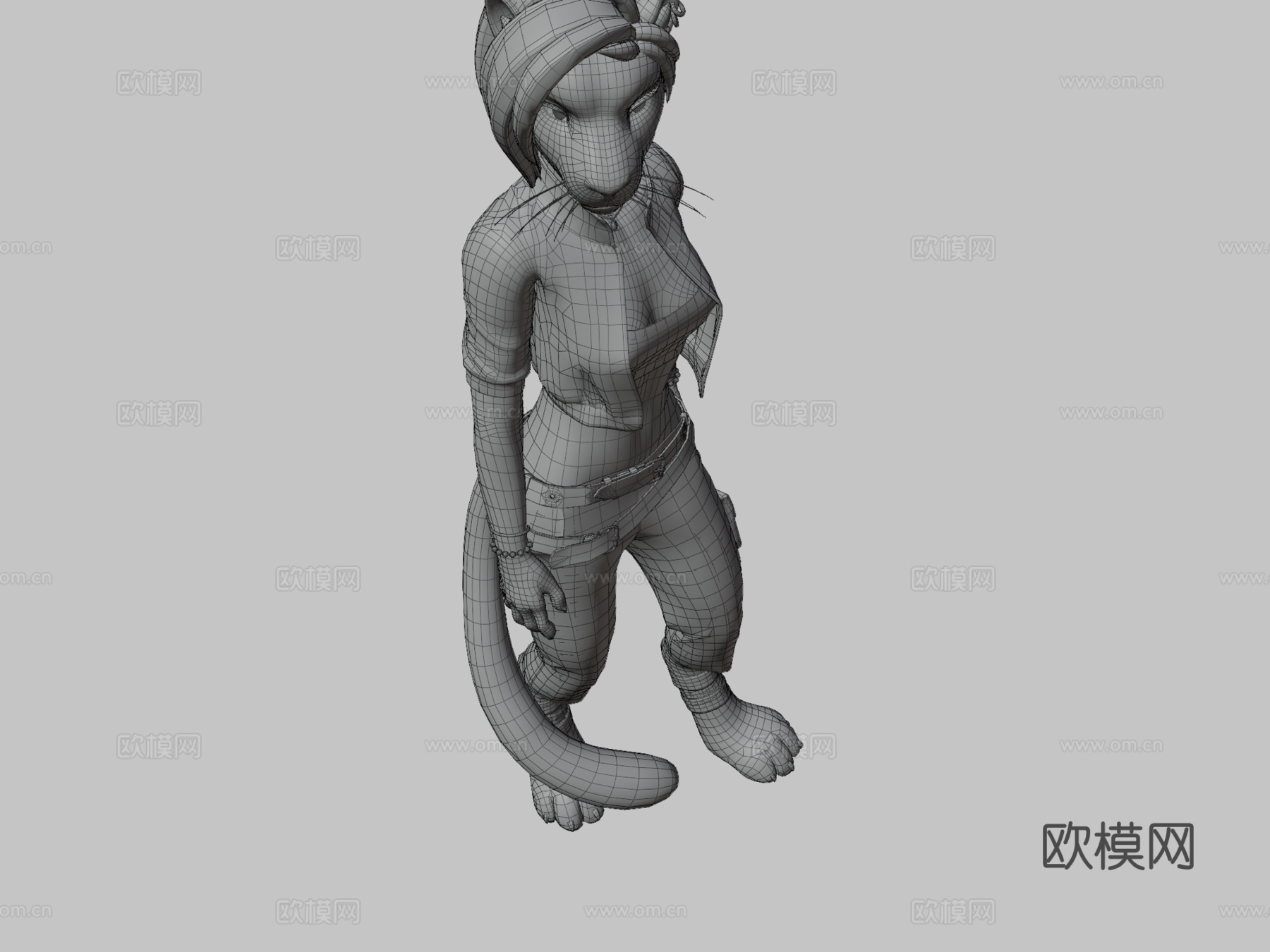 老虎3d模型
