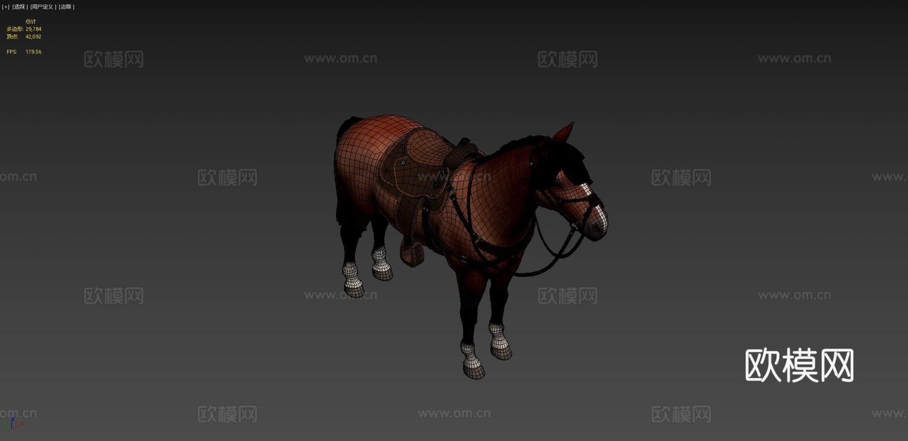 马3d模型