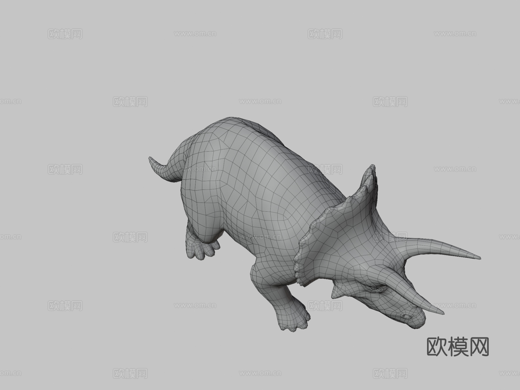 三角龙3d模型