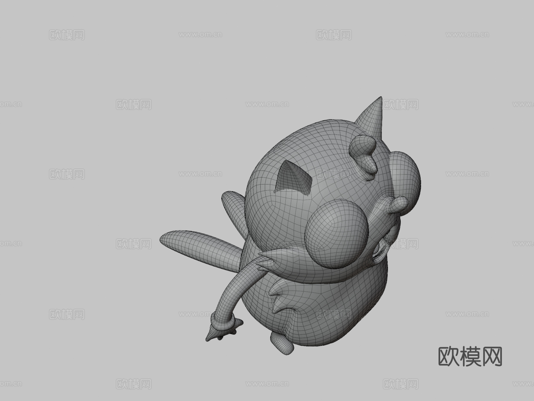 乌干达尾巴3d模型下载（渲染图3）