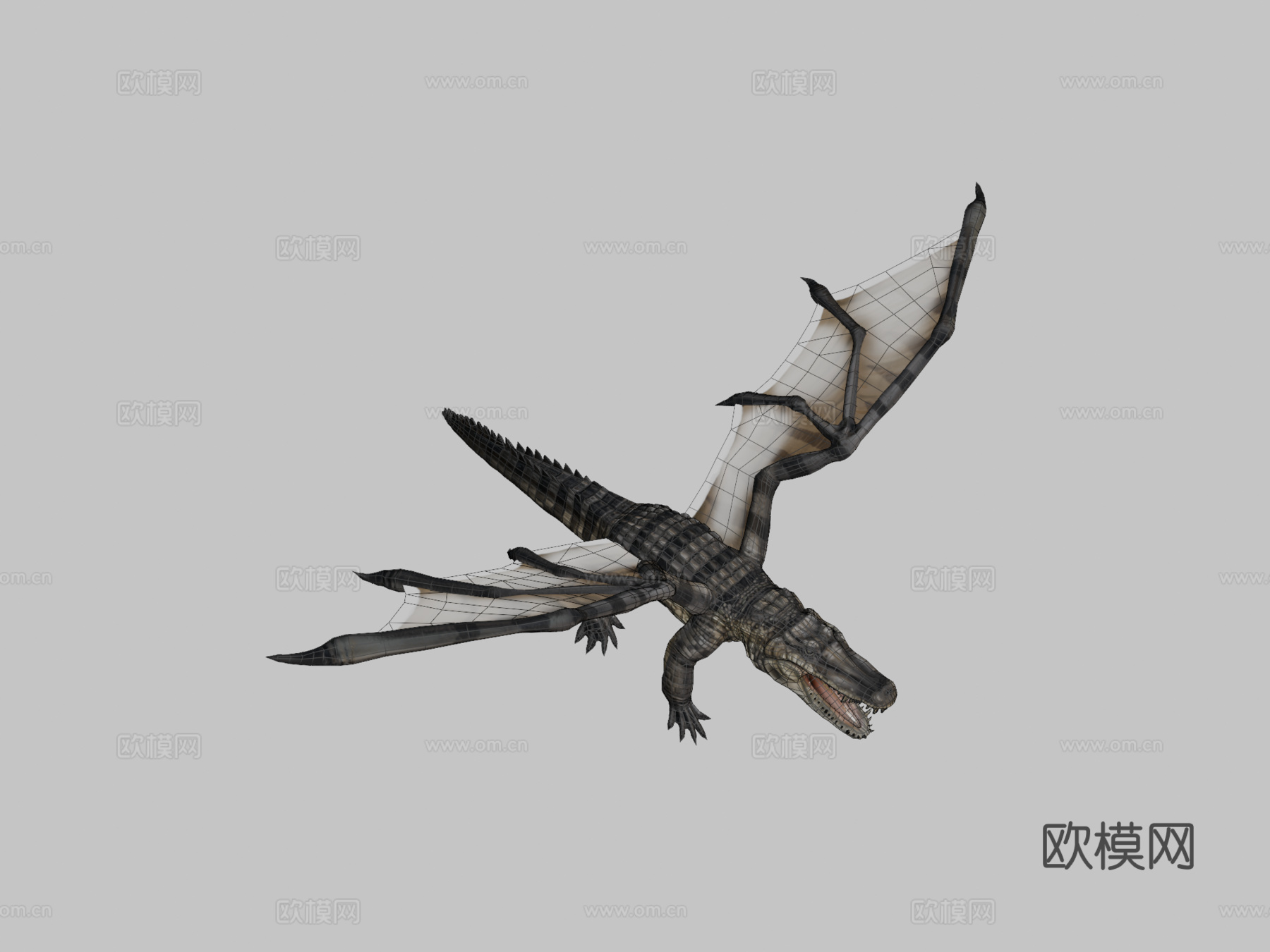 鳄鱼3d模型