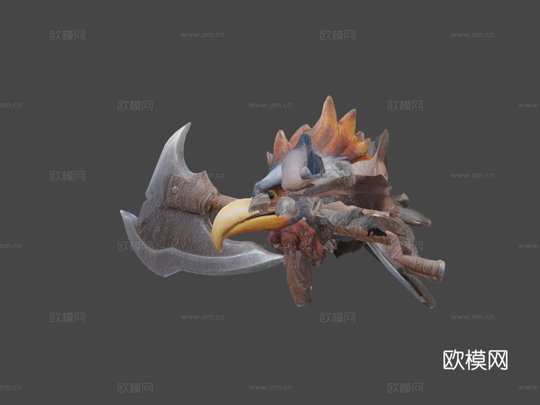 传奇鸡战士3d模型