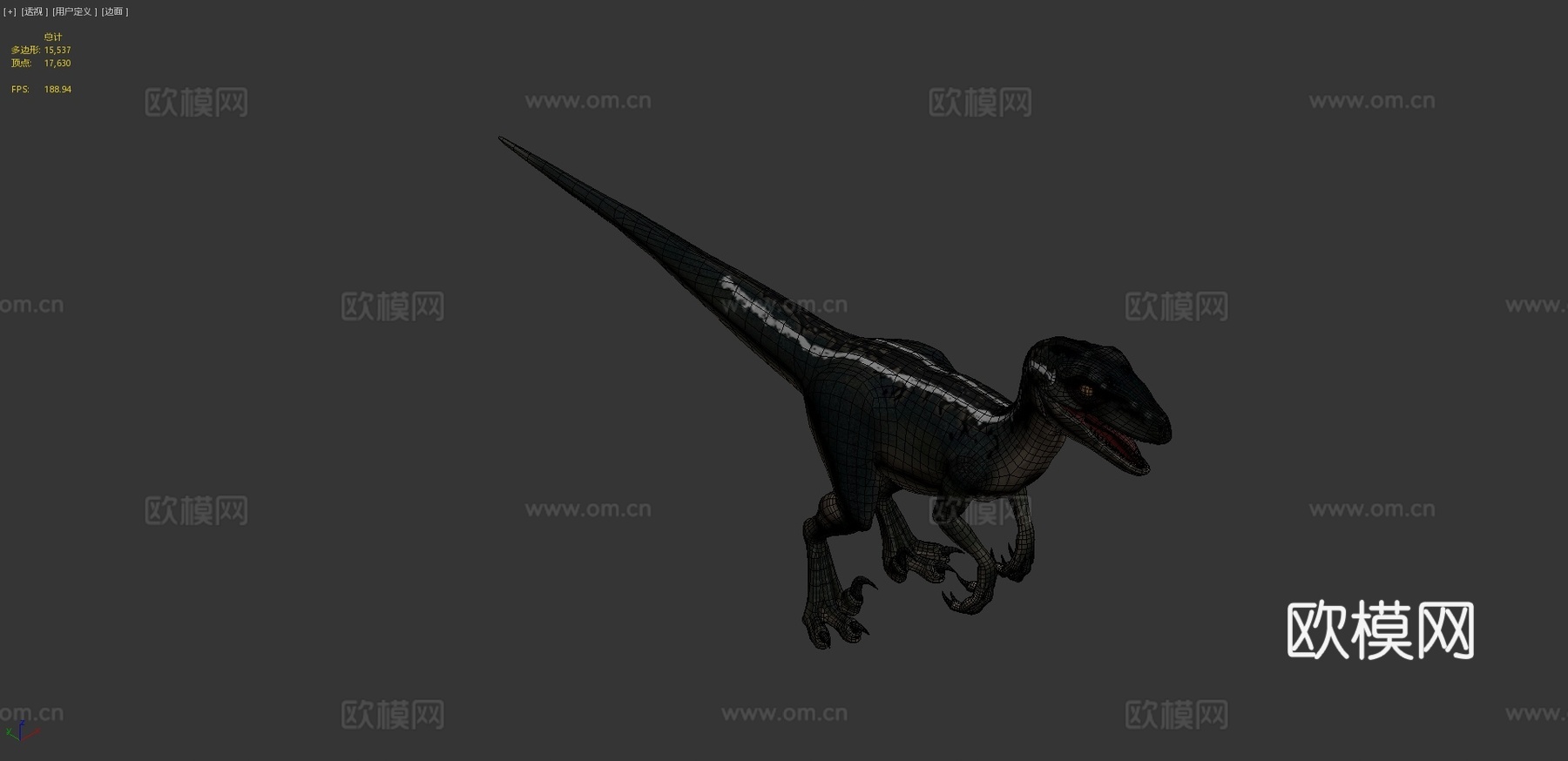 侏罗纪公园迅猛龙3d模型