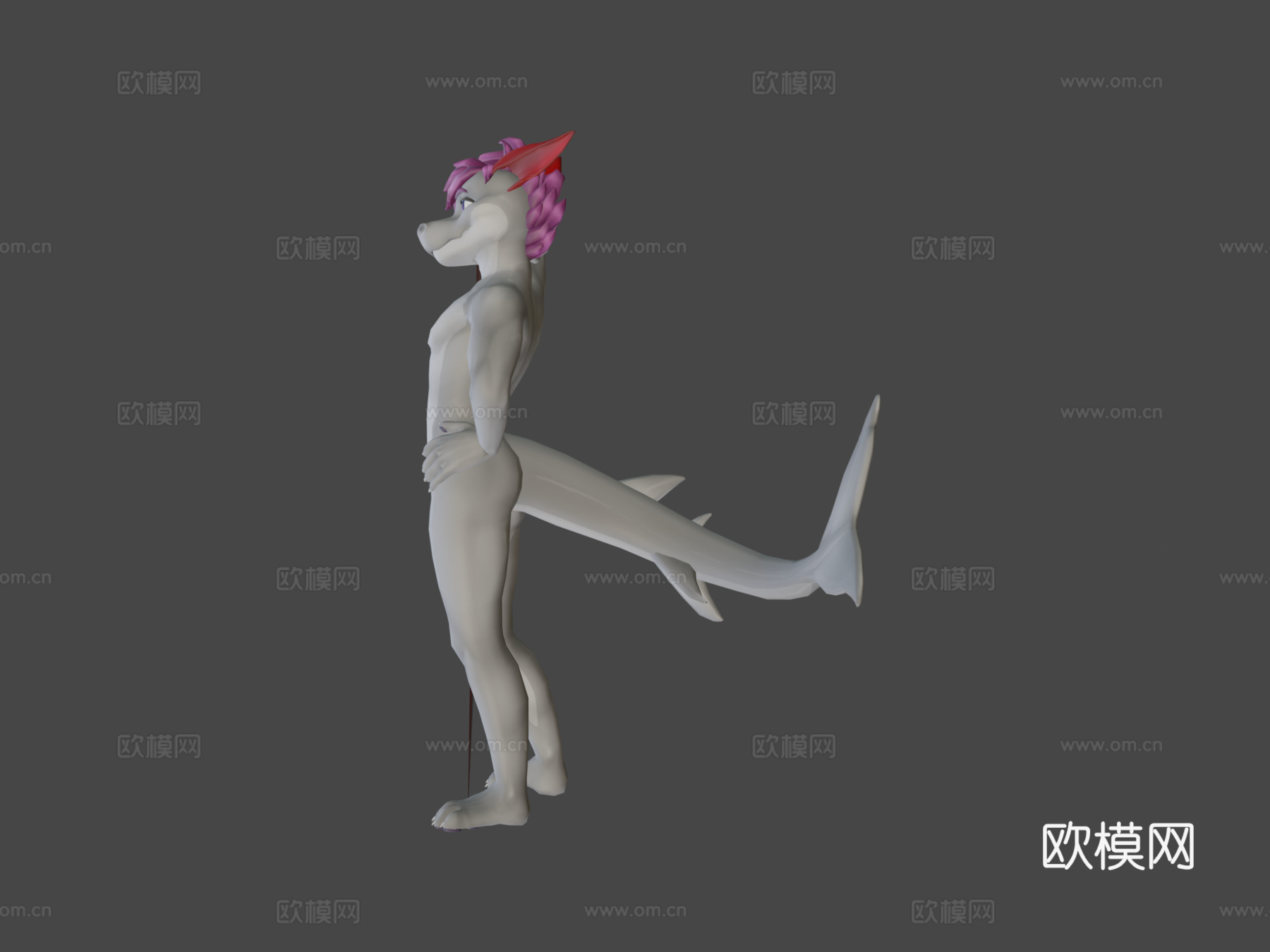 康纳鲨鱼VRChat虚拟形象3d模型