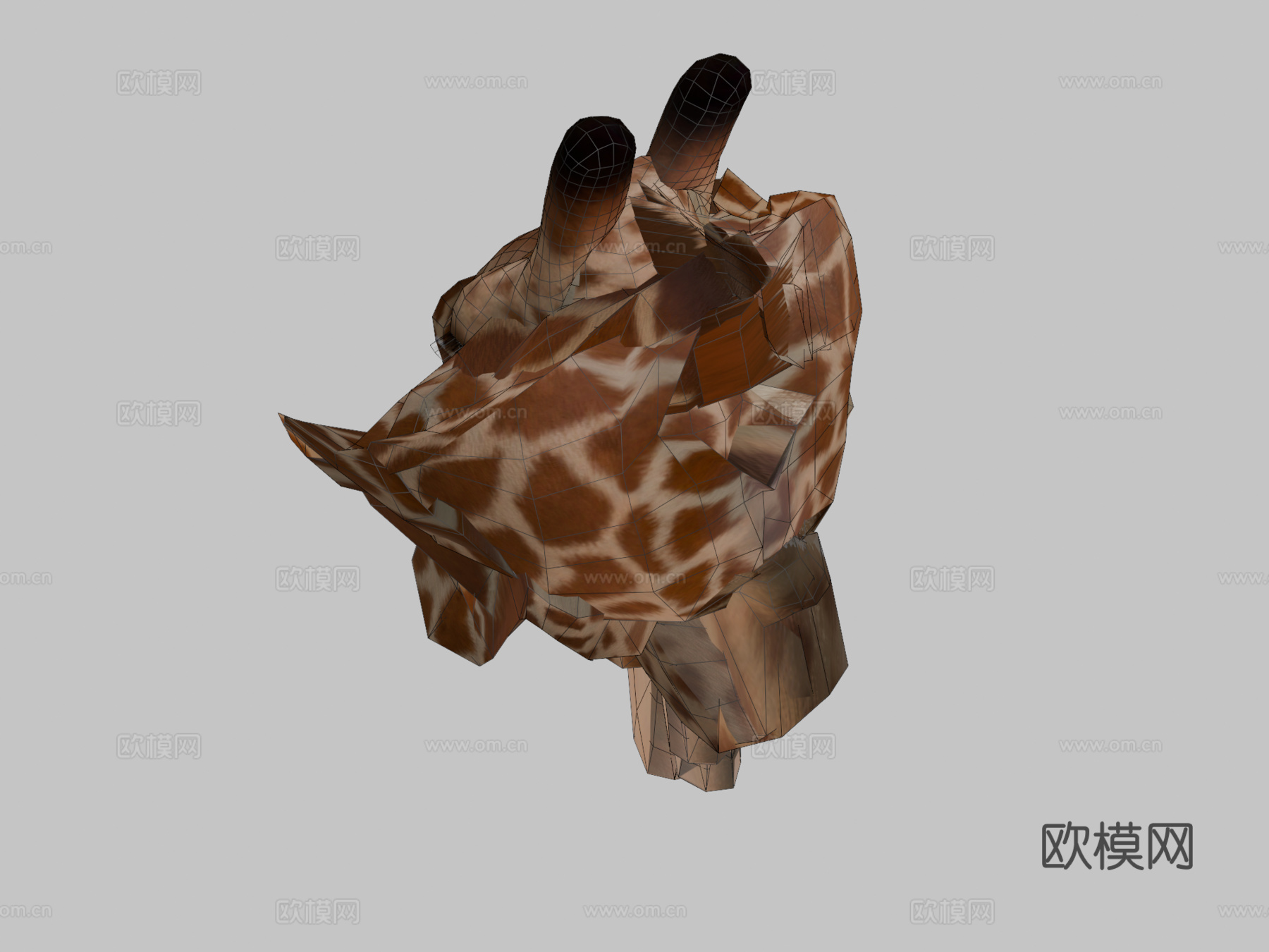 动画长颈鹿3d模型