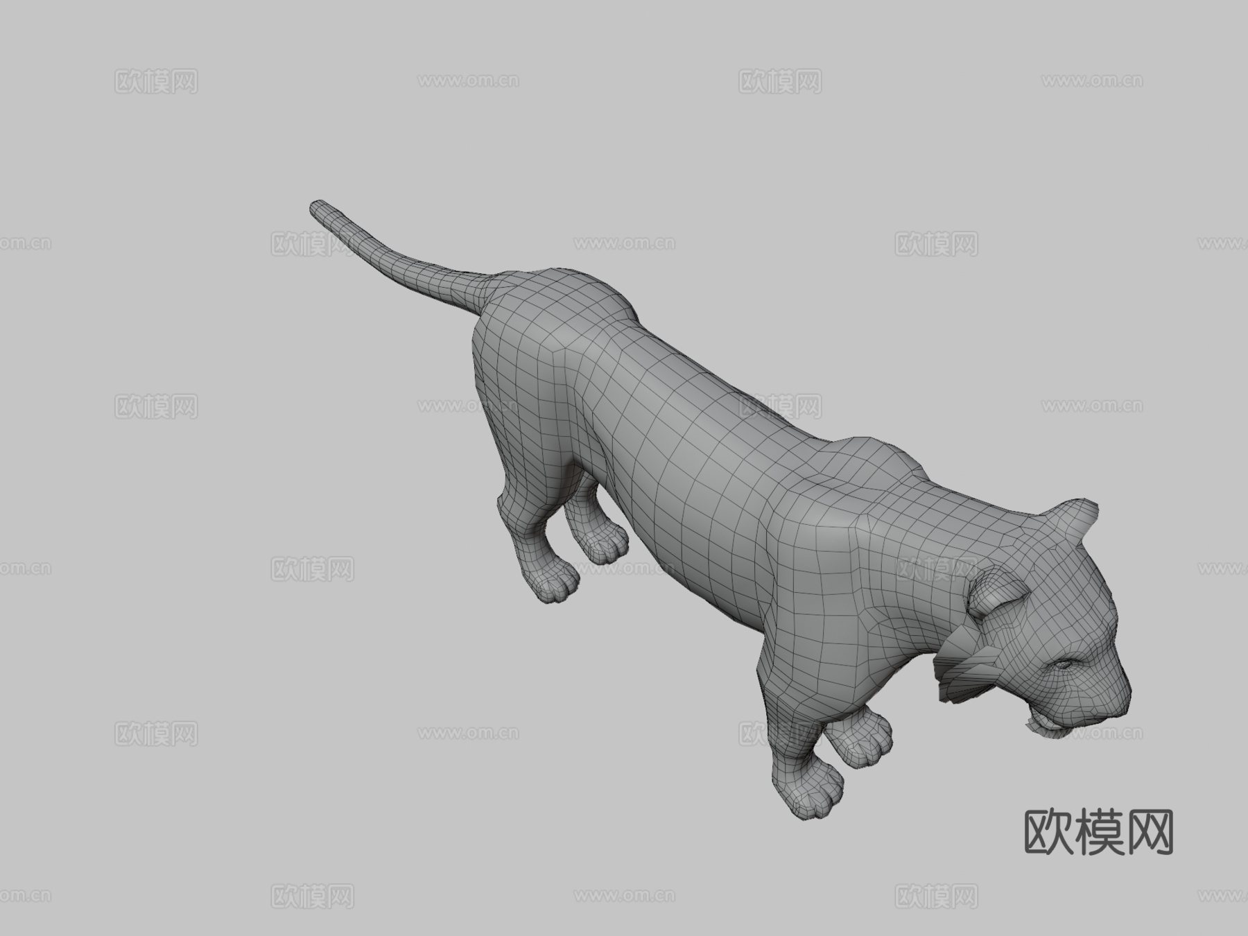 孟加拉虎3d模型