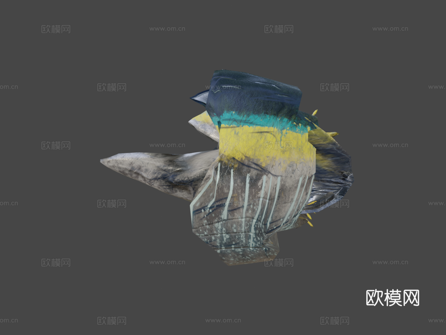 金枪鱼3d模型