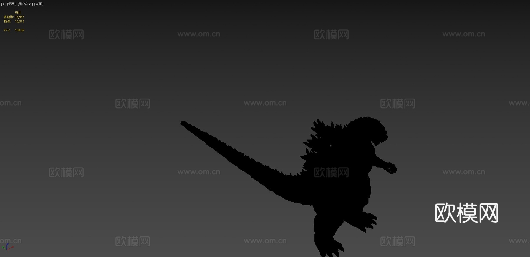 哥斯拉平成哥斯拉3d模型