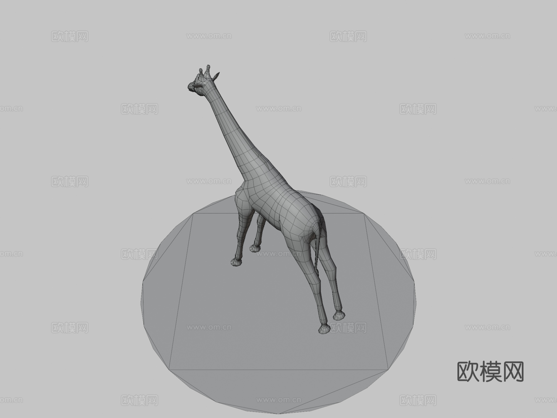 长颈鹿3d模型