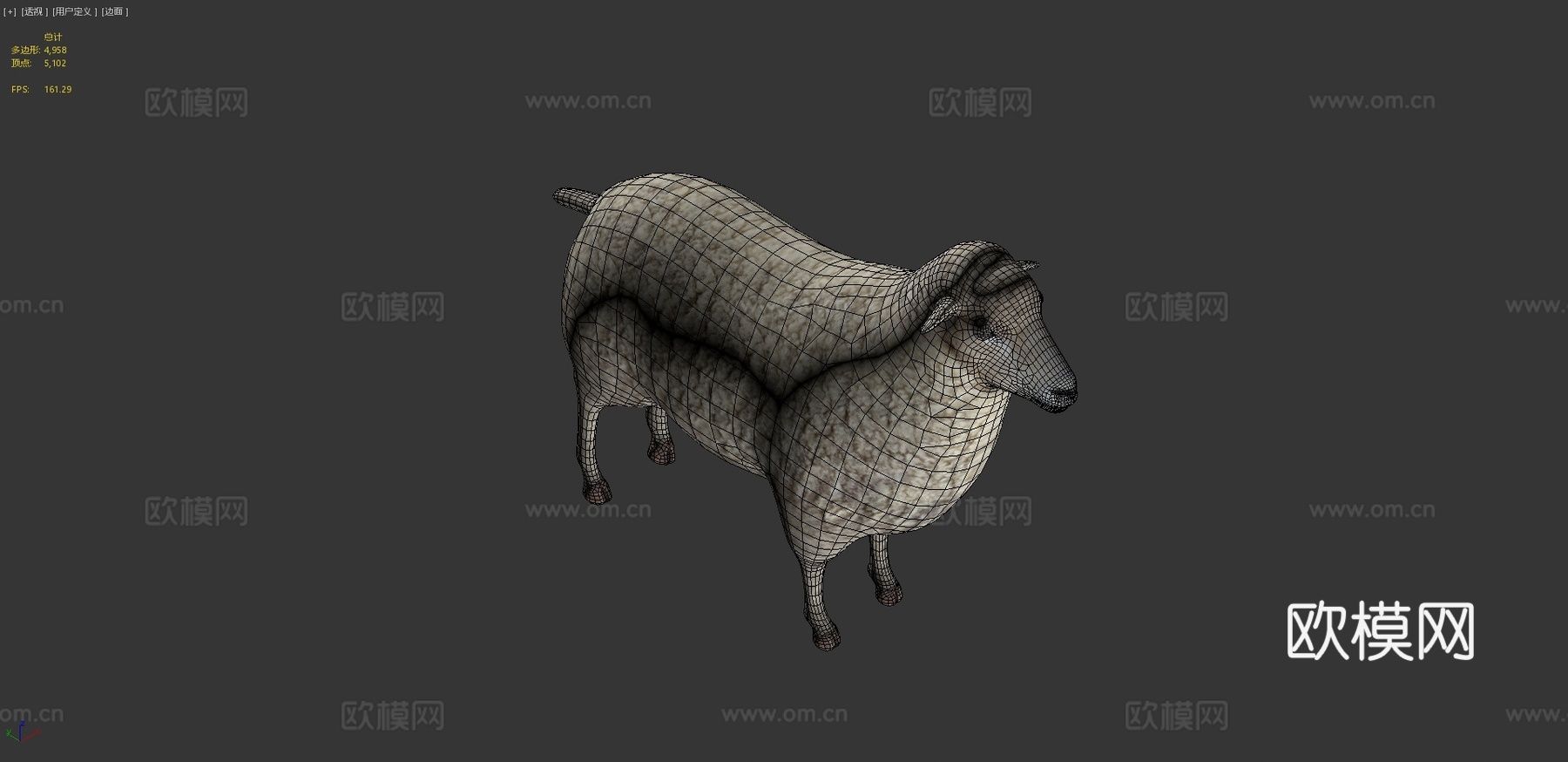绵羊3d模型