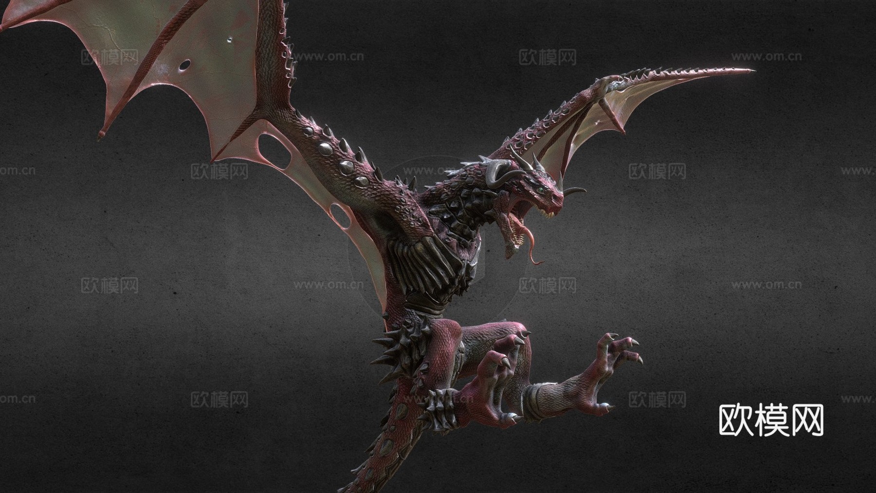 和龙绘图专用3d模型