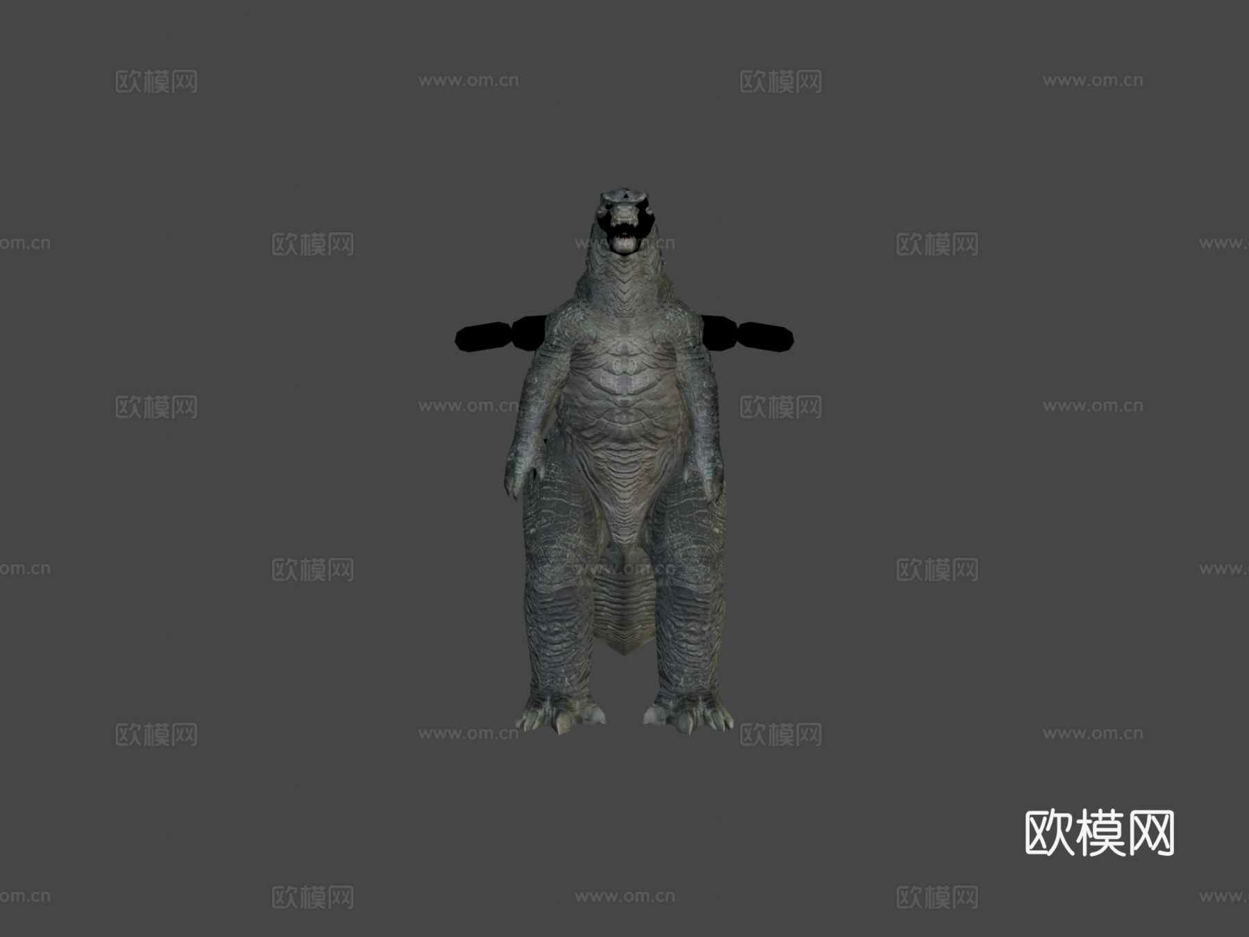 哥斯拉原子吐息3d模型