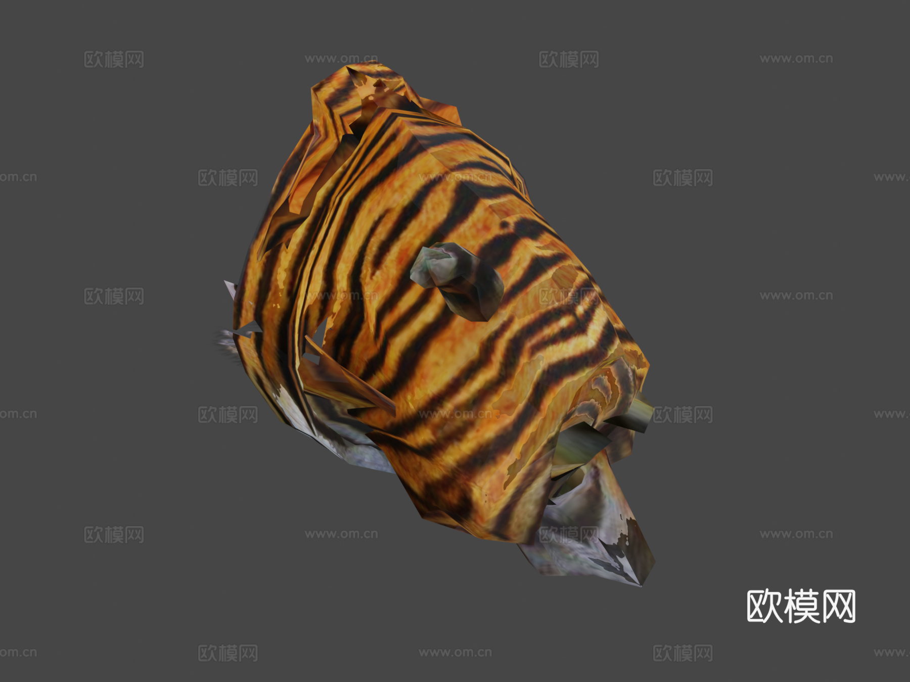 老虎奔跑v03版(Unity版shehab制作)3d模型