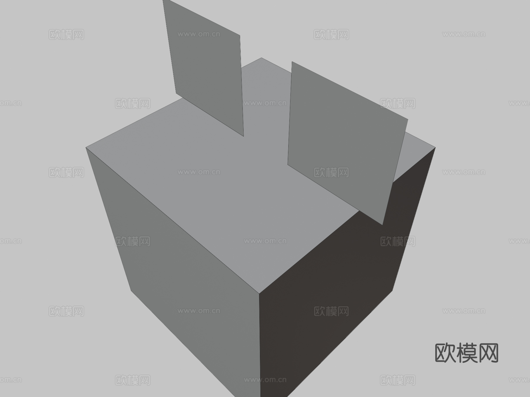 方块弗洛帕3d模型