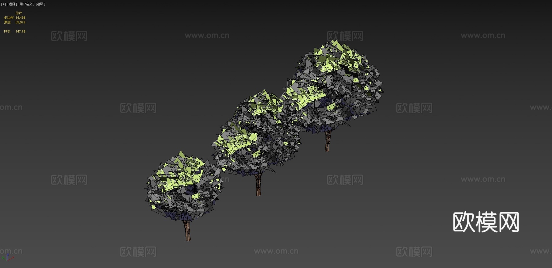 动漫树木3d模型