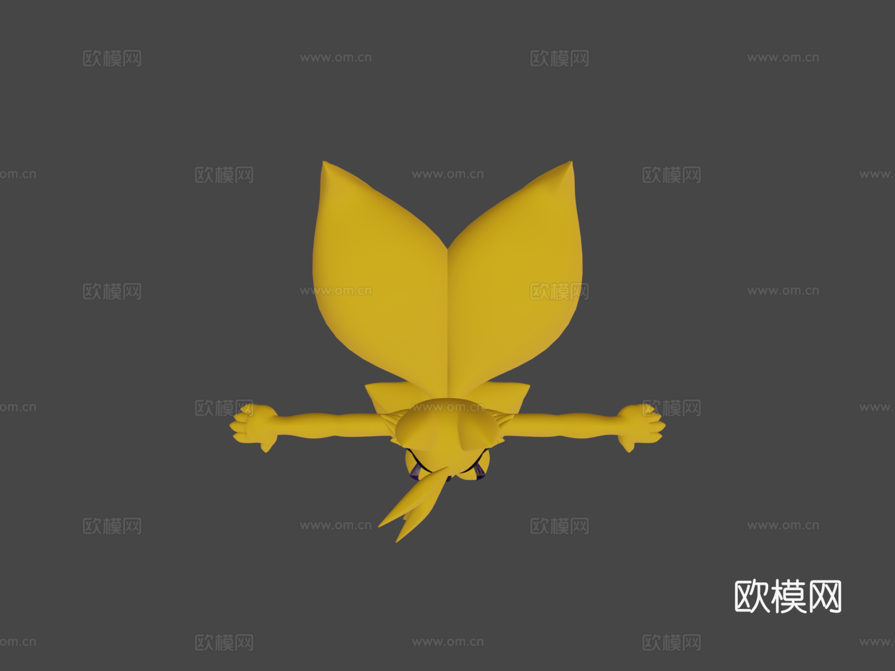雌性索尼克3d模型