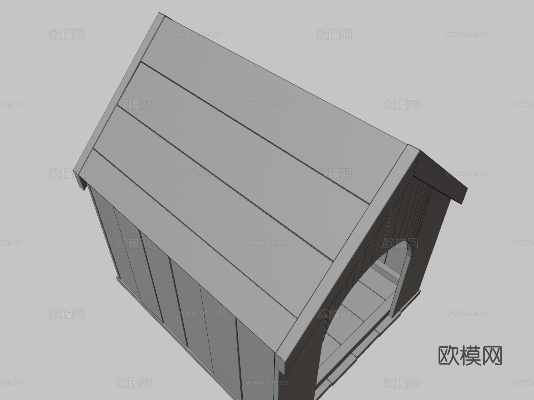 免费狗屋3d模型