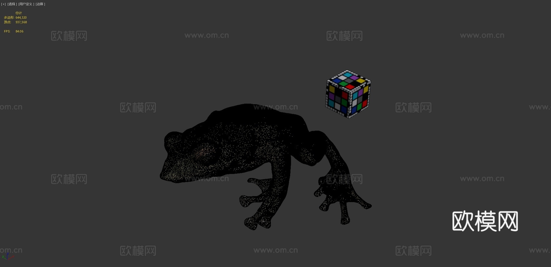 CC0森绿树蛙?♂3d模型