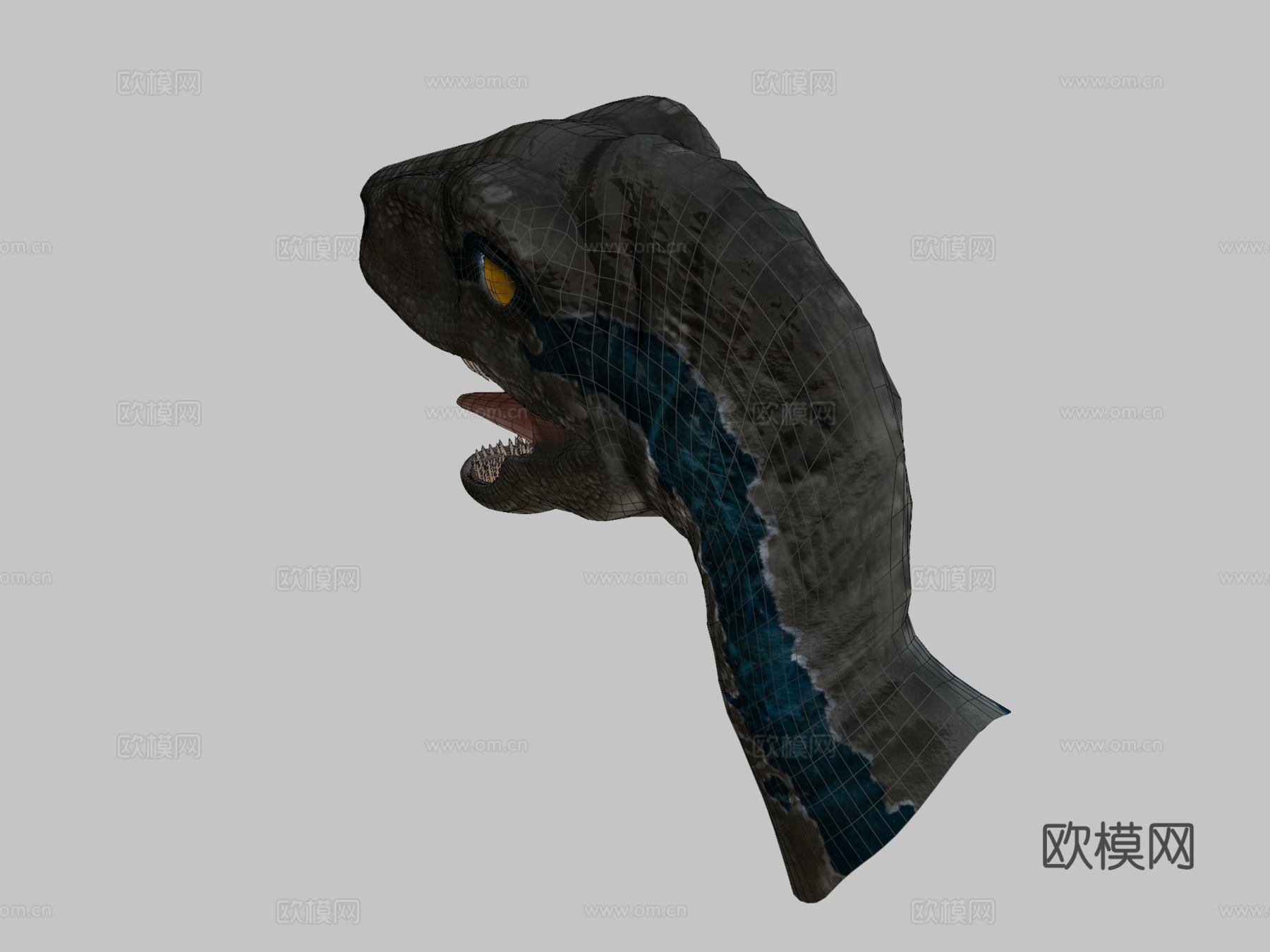 =蓝色=侏罗纪世界[4K,]3d模型