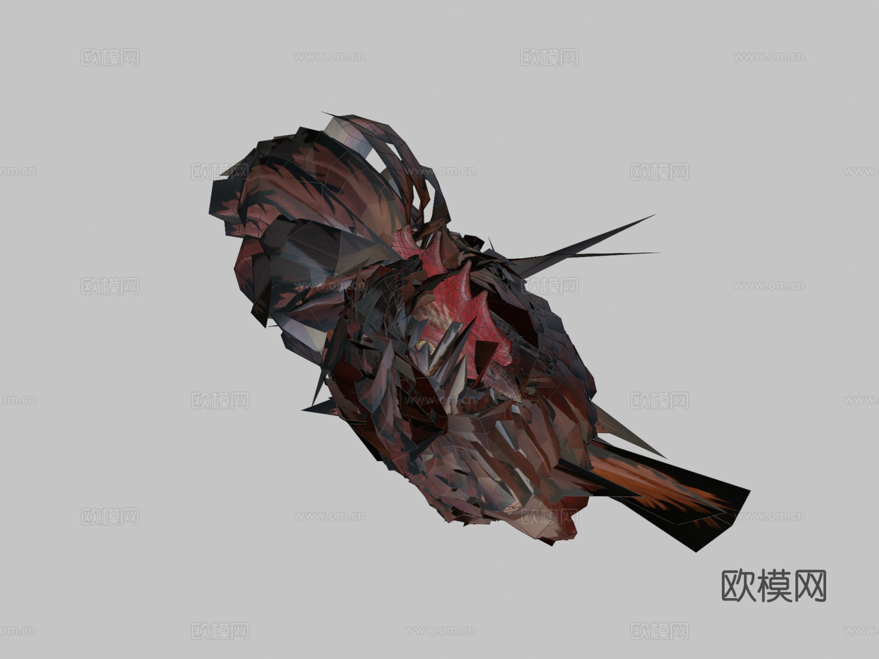 行走小鸡动画3d模型