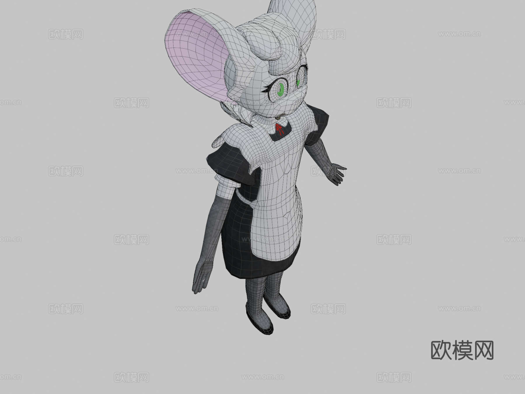 可爱女仆鼠雷吉[Whygena]3d模型