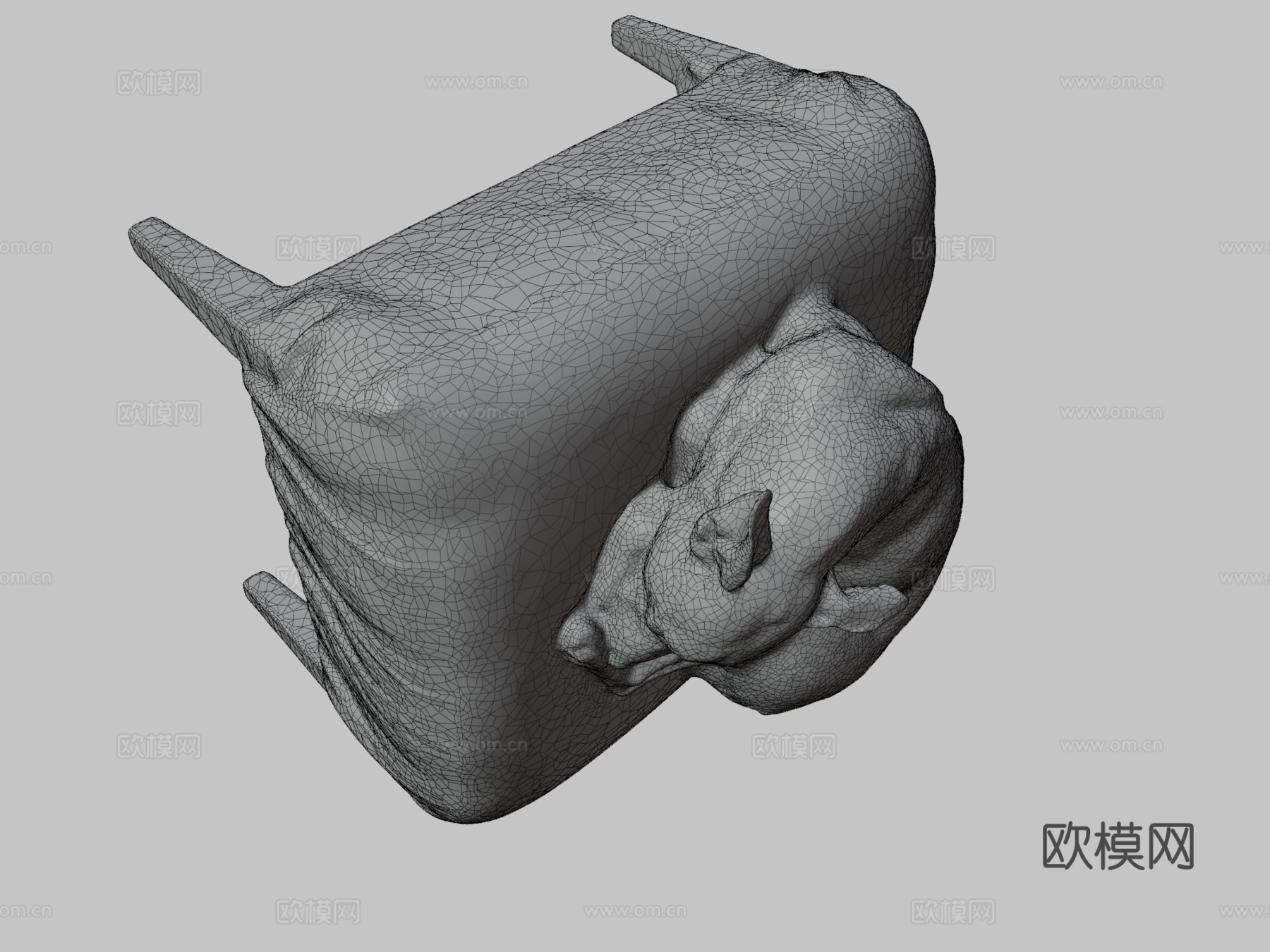 露西狗彩色3D扫描3d模型