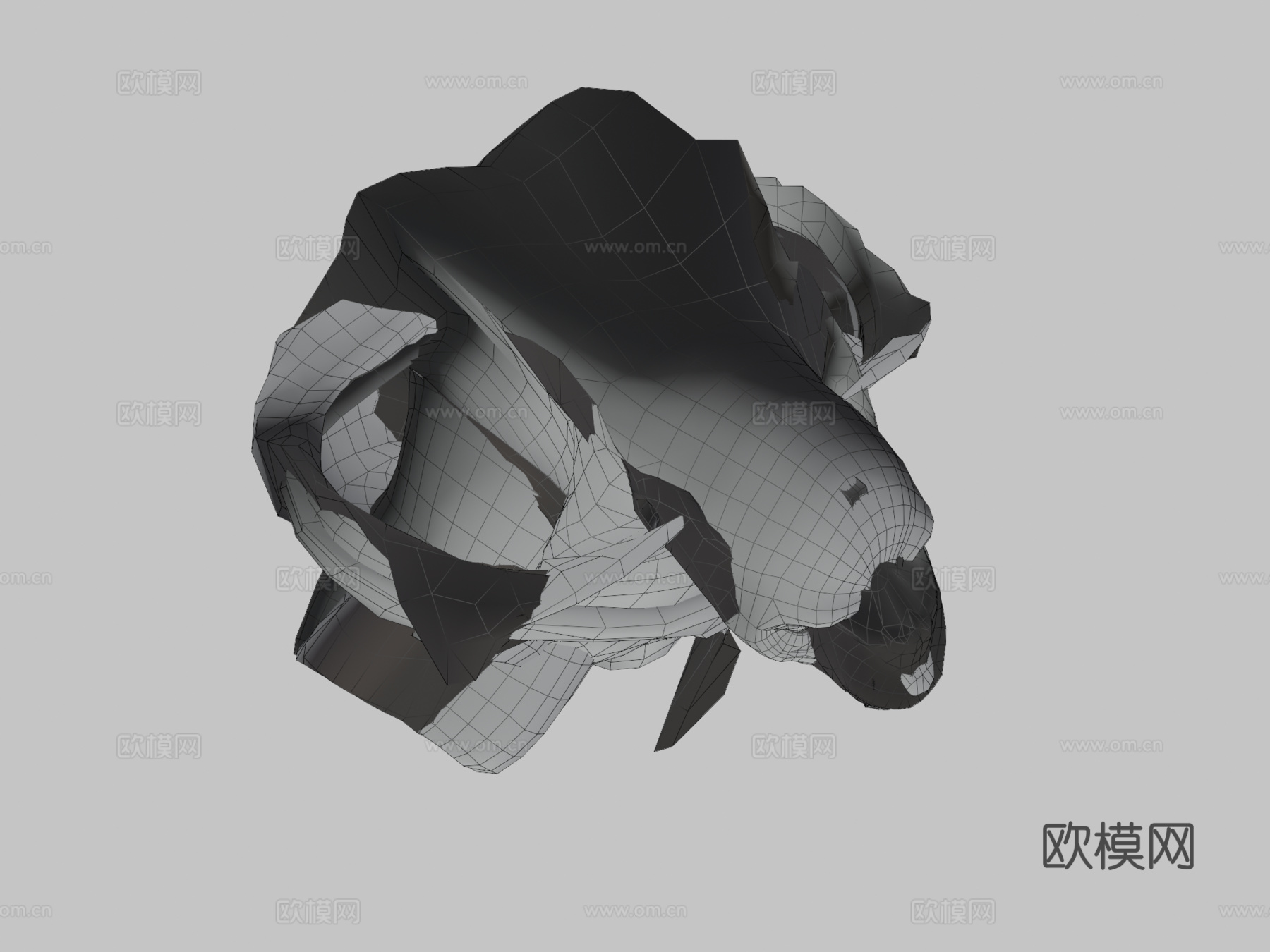 指环王巨魔行走3d模型