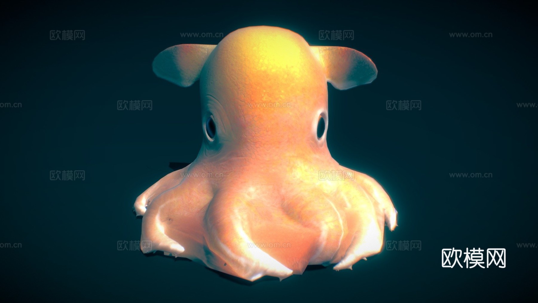 小飞象章鱼3d模型
