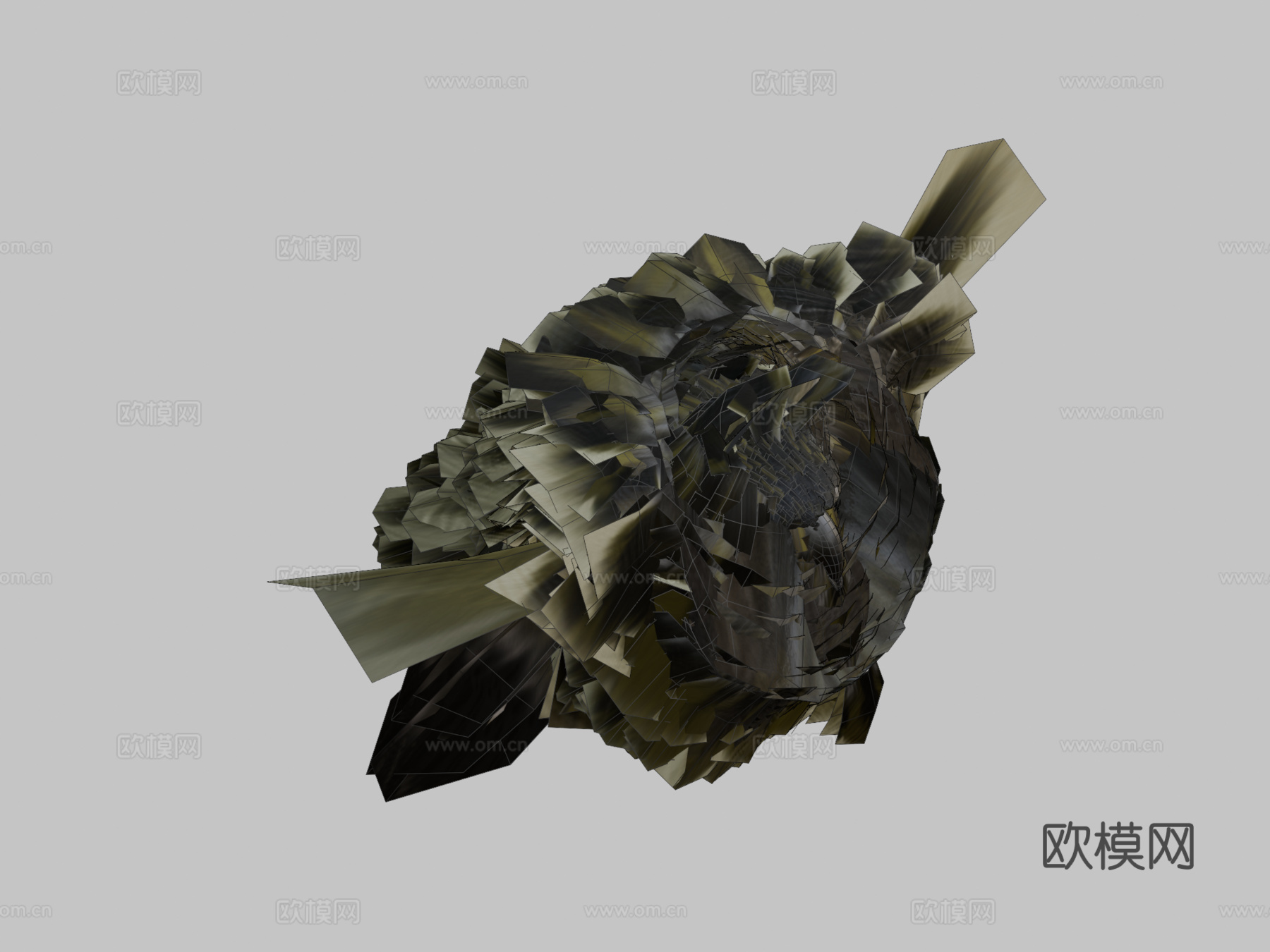 金雕3d模型