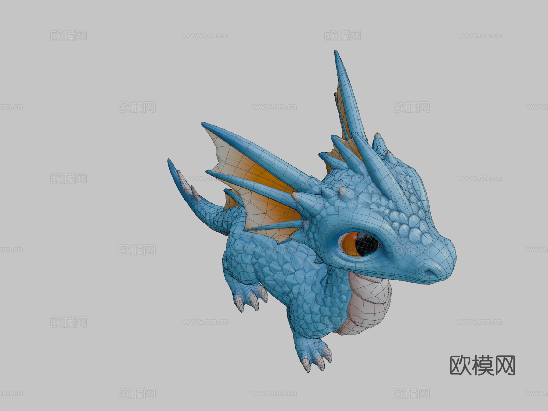 幼龙3d模型
