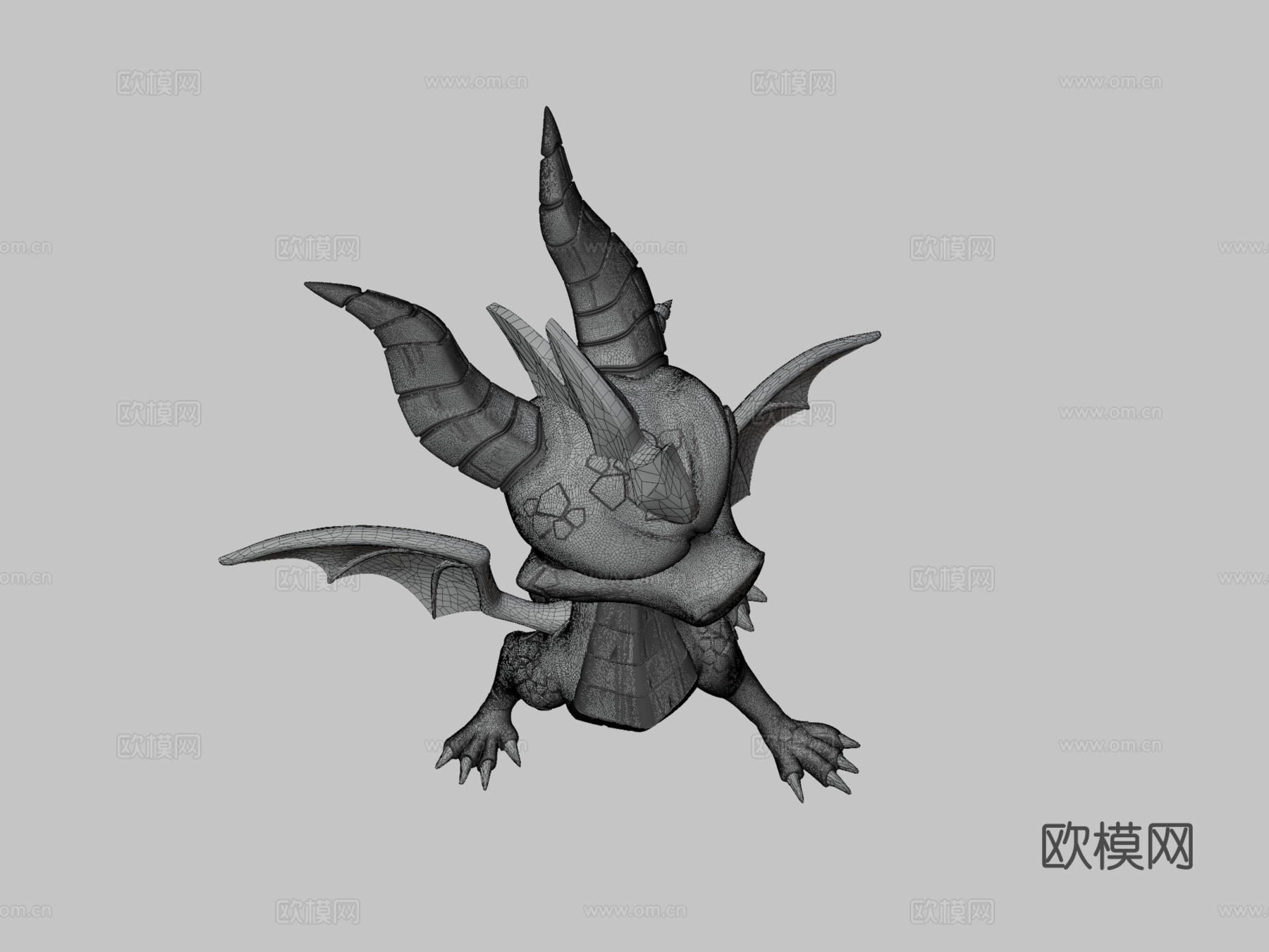 小龙斯派罗同人作品3d模型