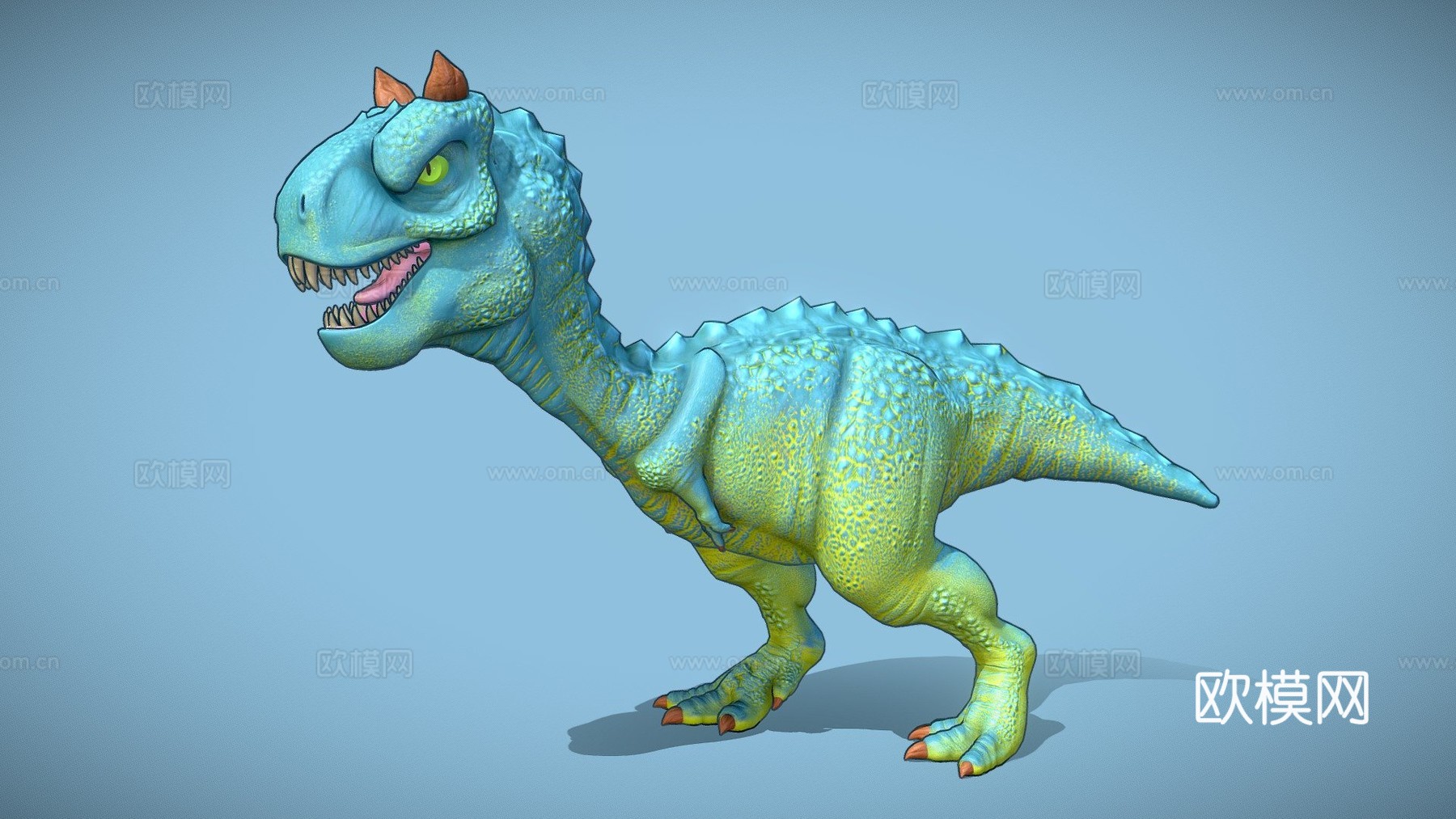 卡通食肉牛龙3d模型