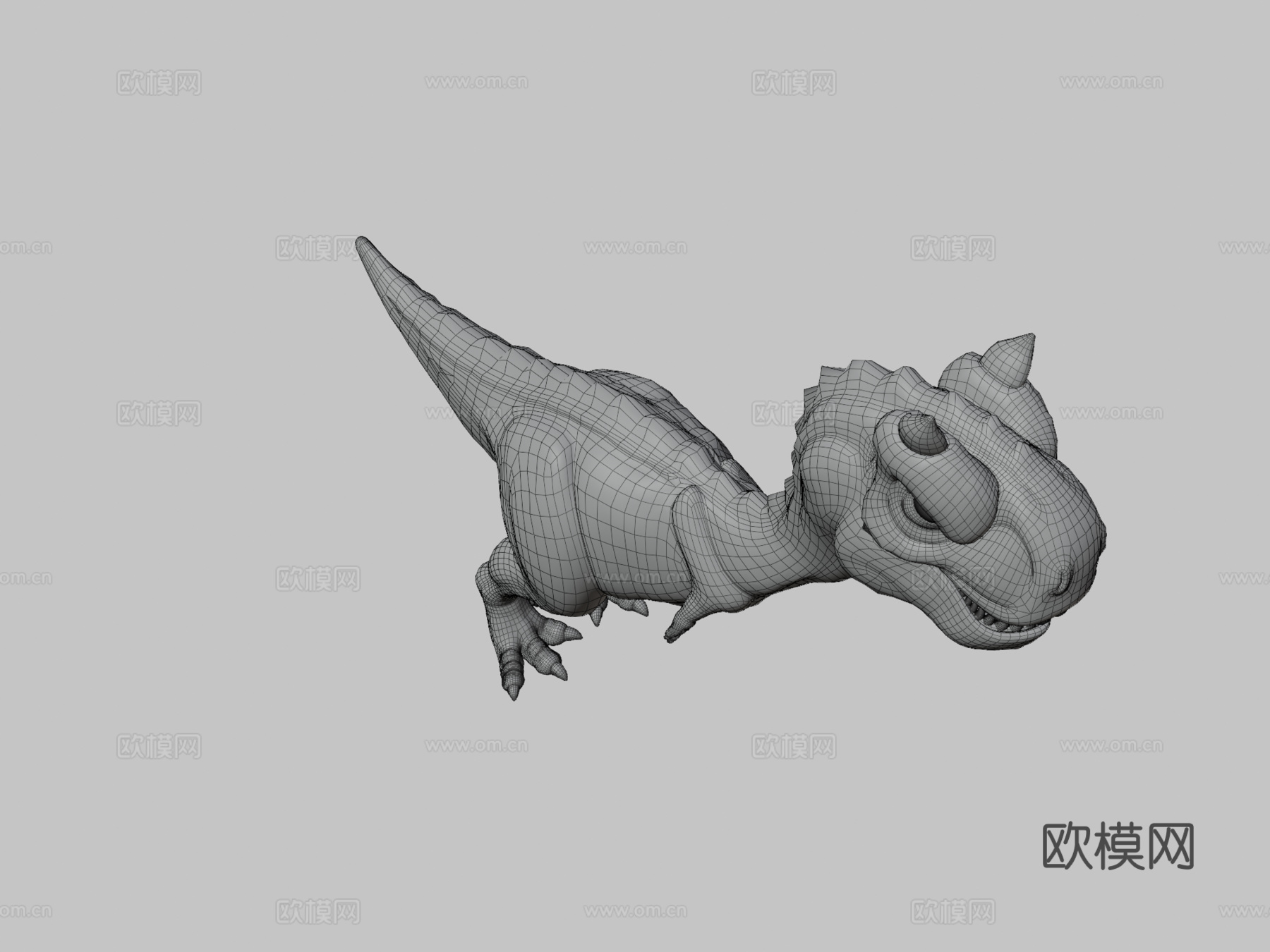 卡通食肉牛龙3d模型