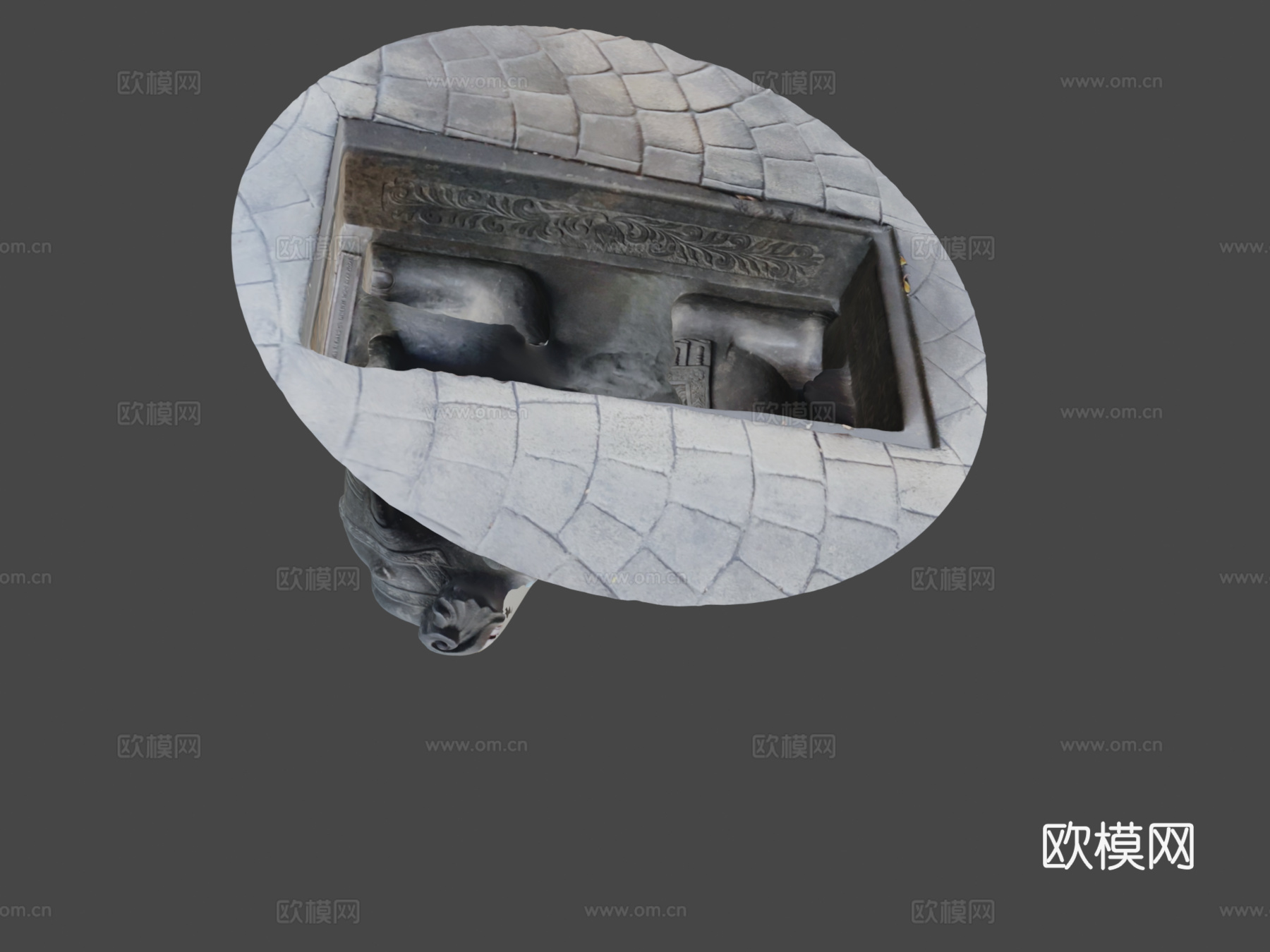 大象雕像3d模型