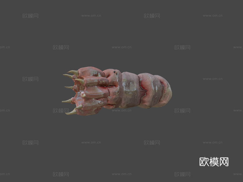 蠕虫3d模型下载(渲染图6)