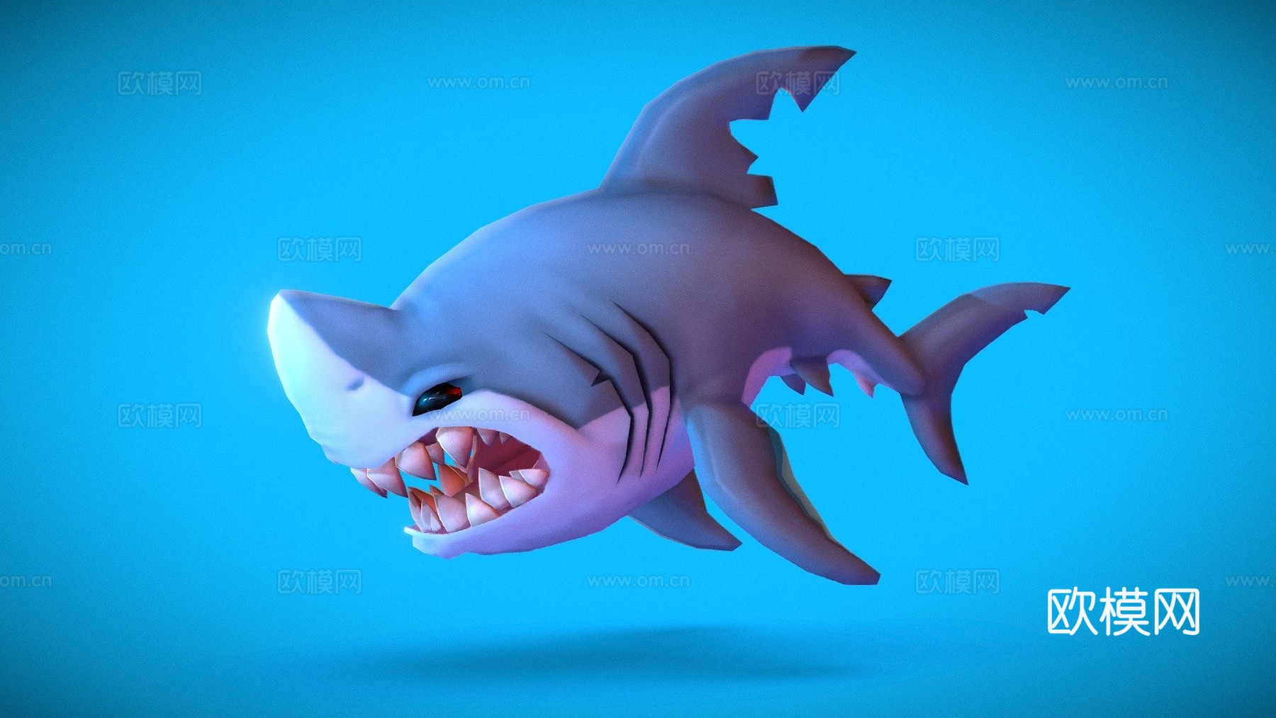 大白鲨3d模型