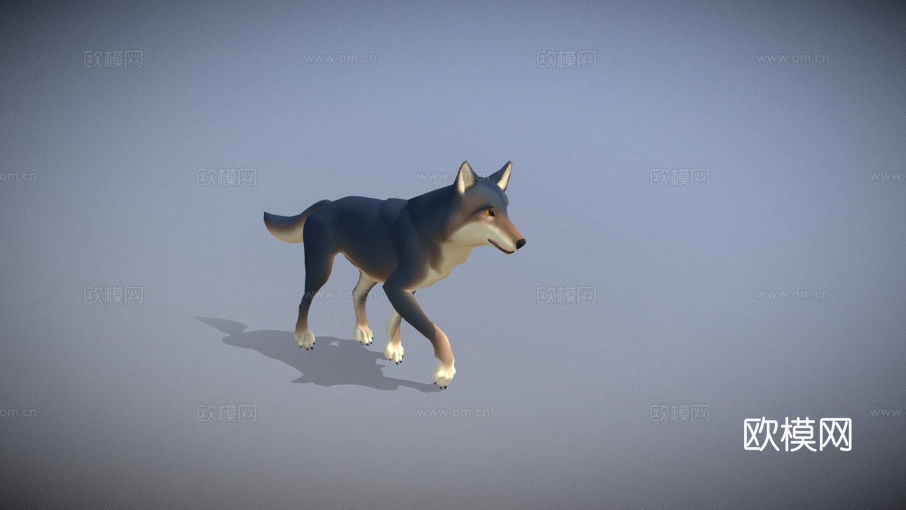 狼3d模型