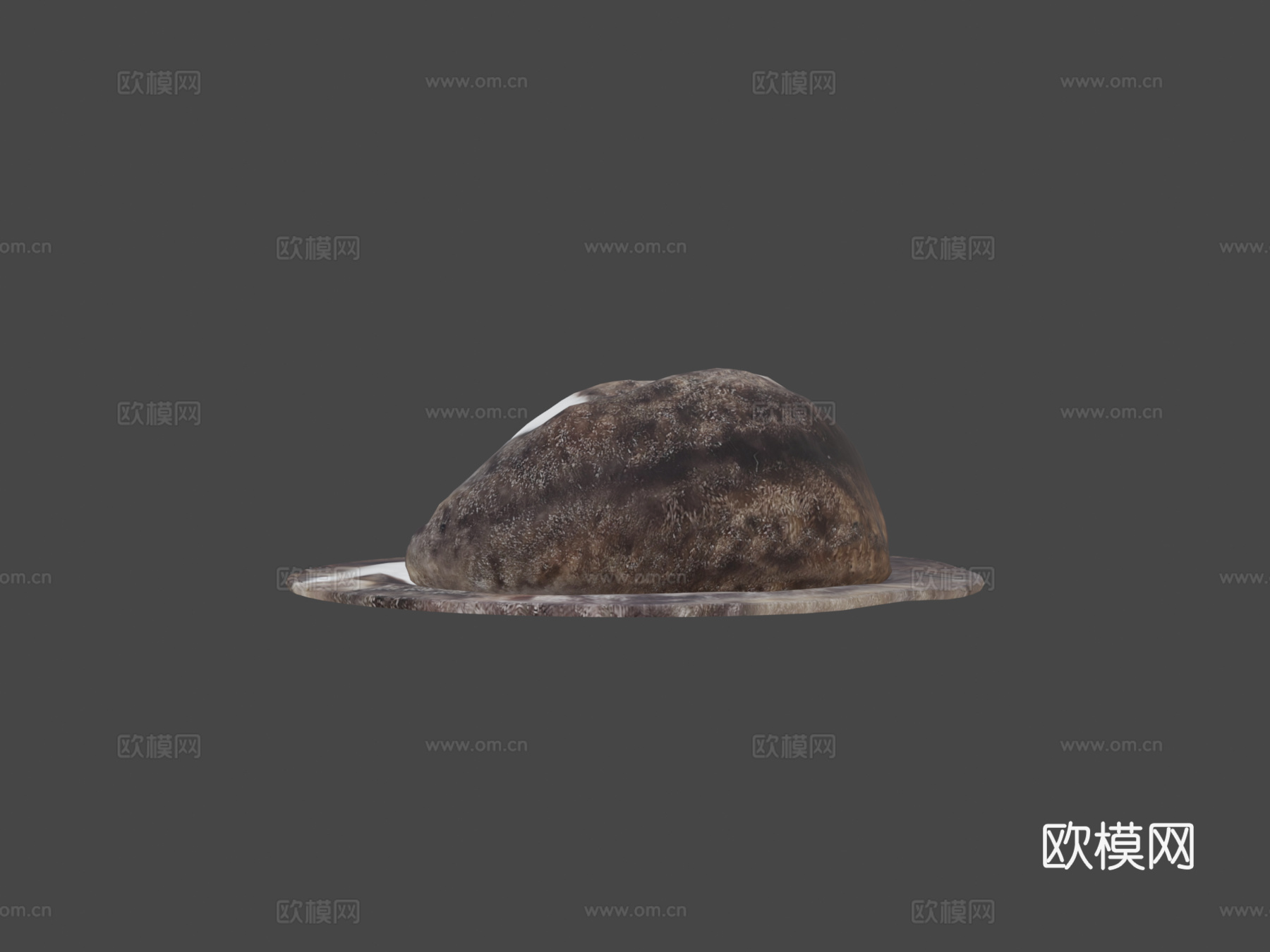 垫子上睡觉的猫3d模型