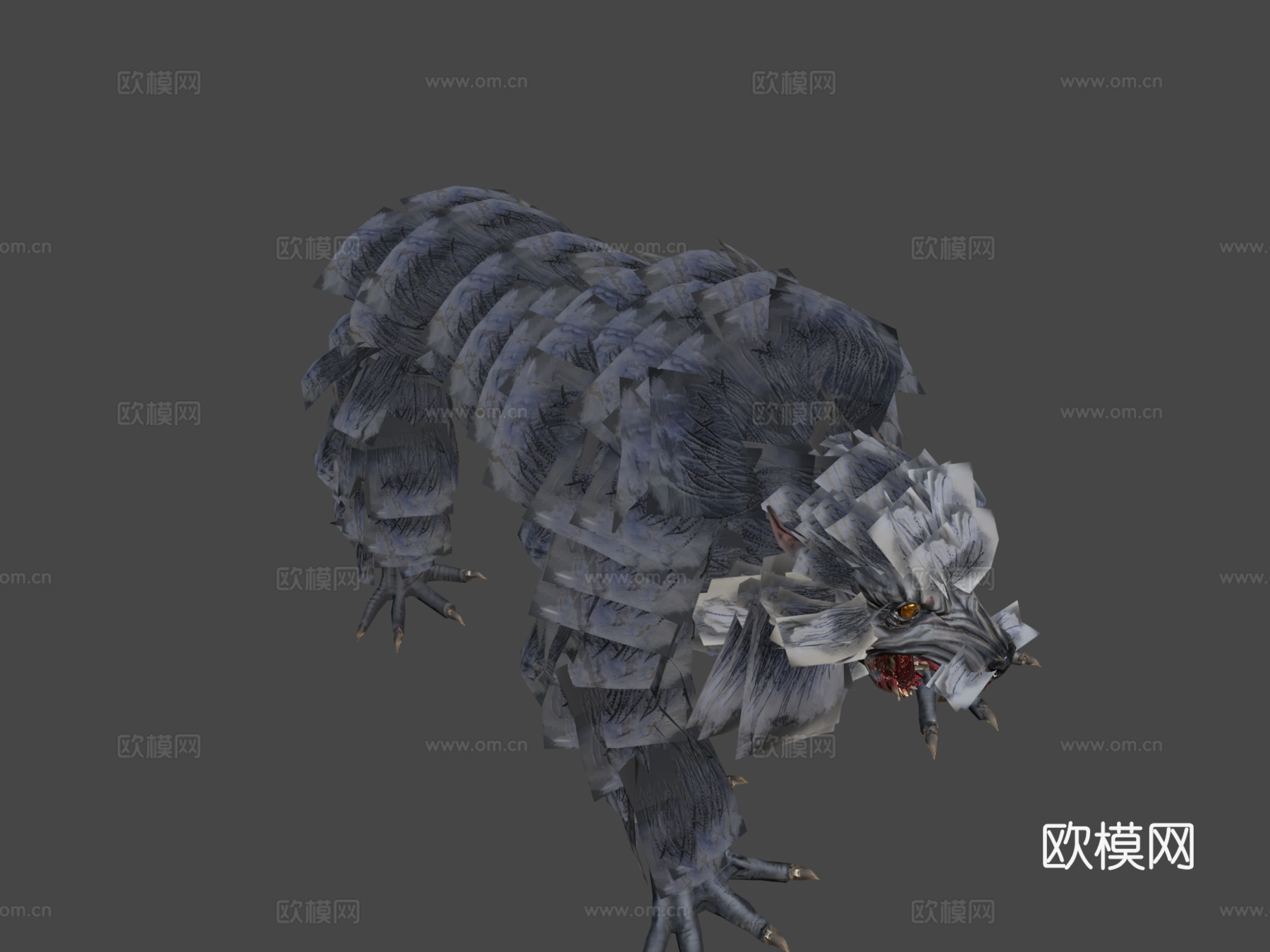 AWIL狼人3d模型