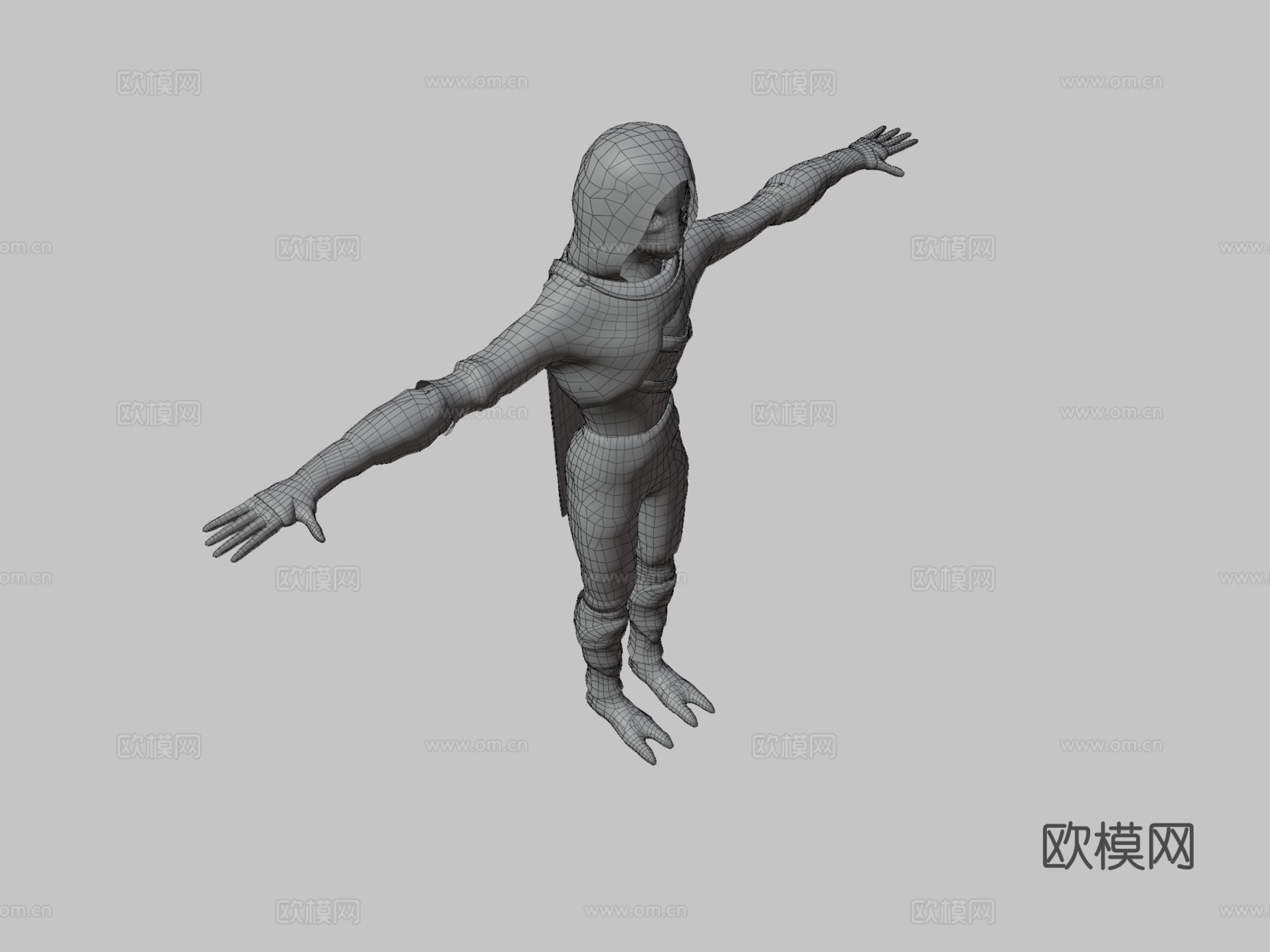 沙丘居民绑定3d模型