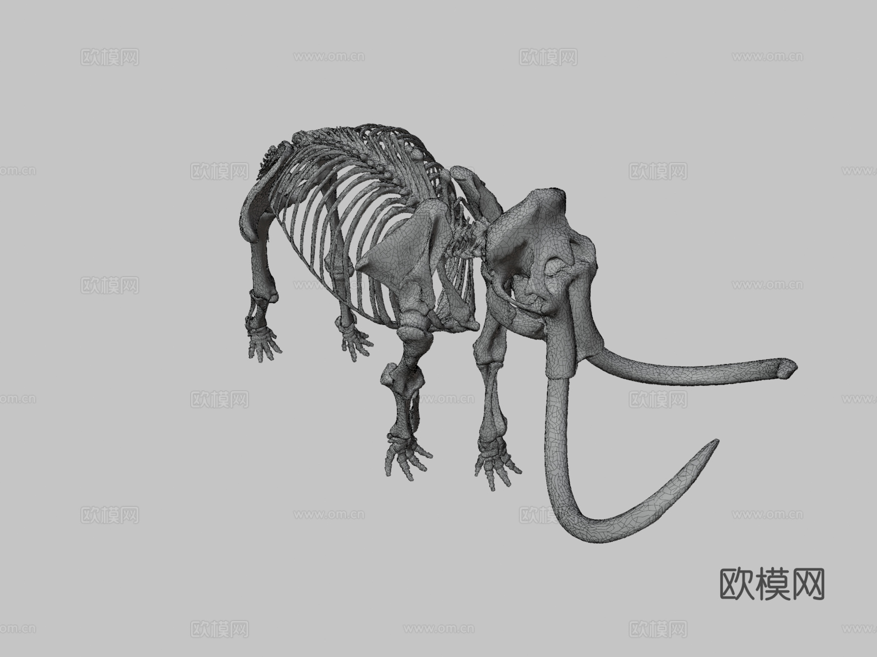 原始猛犸象3d模型